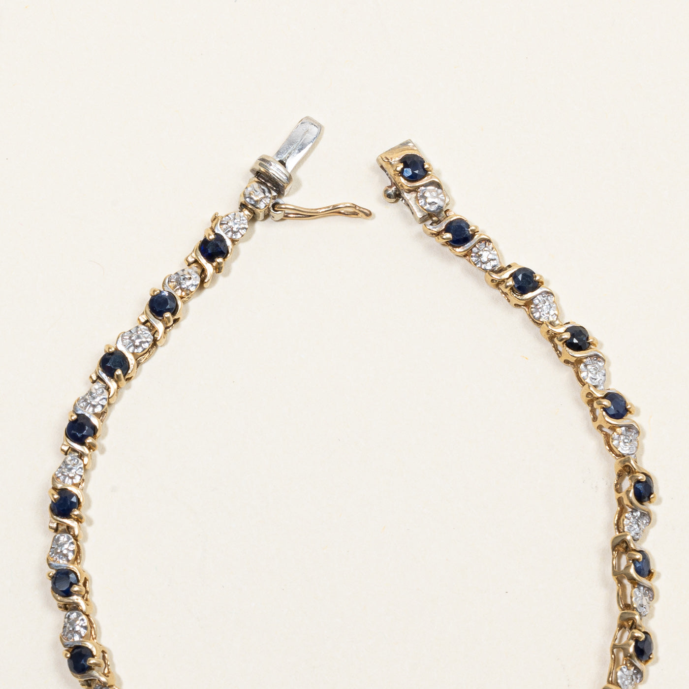Sapphire & Diamond Bracelet | 1.80ctw, 0.04ctw | 7" |