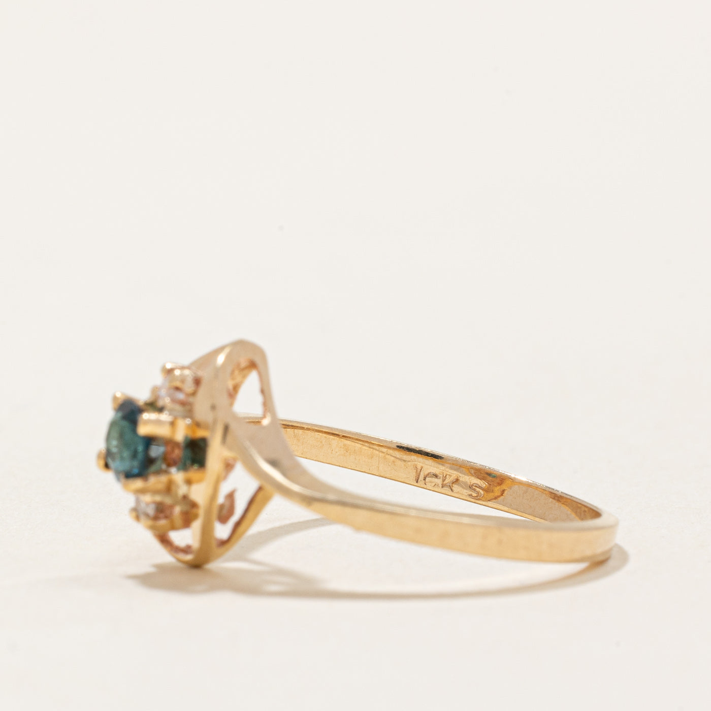 Tourmaline & Diamond Ring | 0.15ct, 0.02ctw | SZ 5.5 |