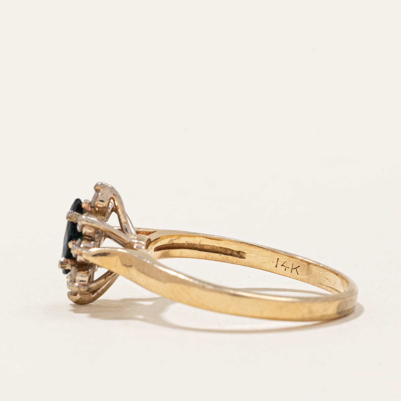 Sapphire & Diamond Ring | 0.23ct, 0.12ctw | SZ 4.75 |