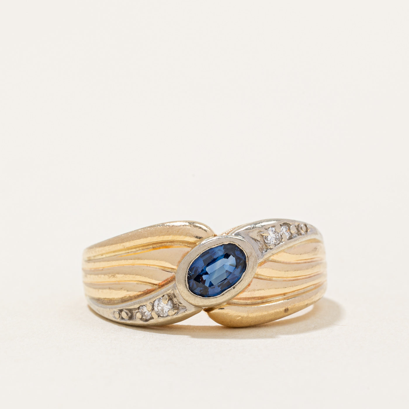 Sapphire & Diamond Waterfall Ring | 0.50ct, 0.06ctw | SZ 7.75 |