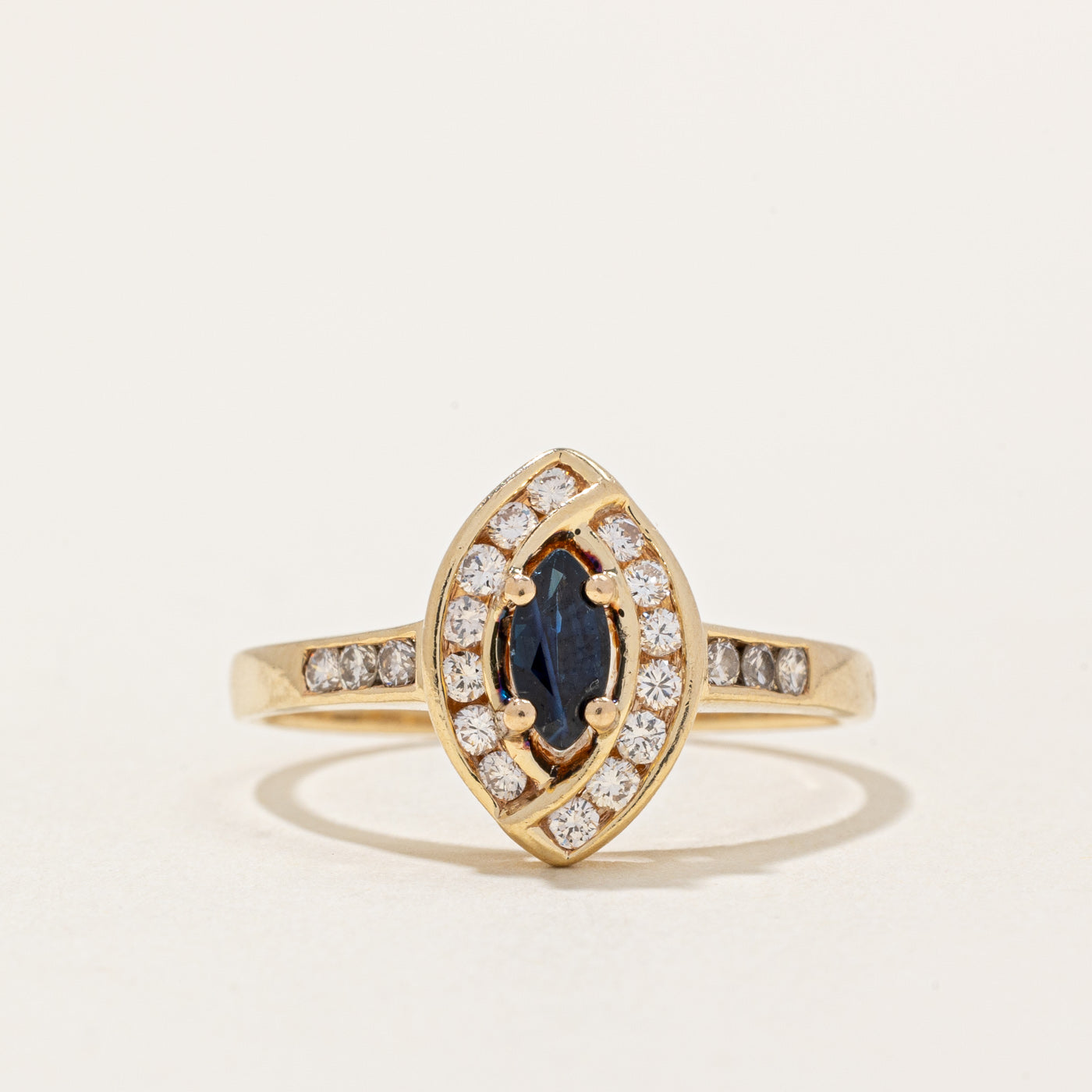 Sapphire & Diamond Cocktail Ring | 0.25ct, 0.33ctw | SZ 8.75 |