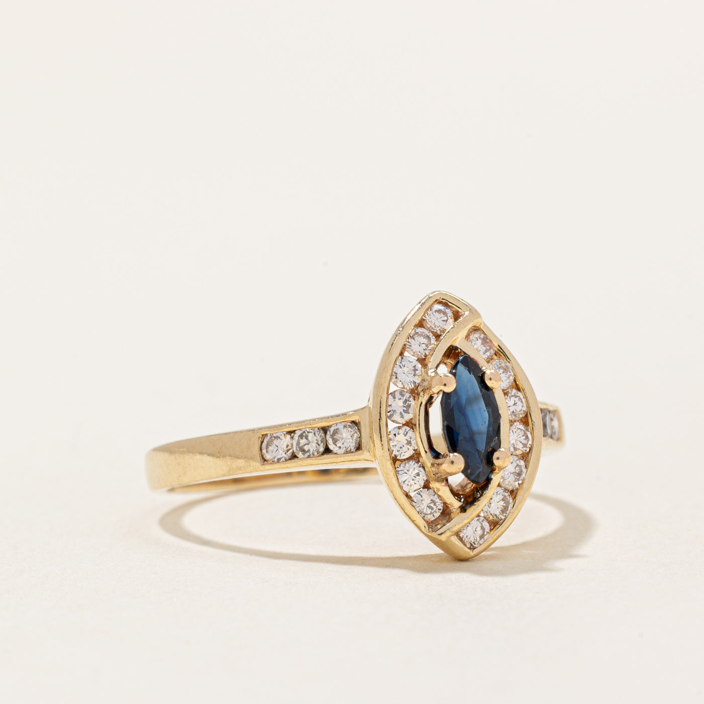 Sapphire & Diamond Cocktail Ring | 0.25ct, 0.33ctw | SZ 8.75 |