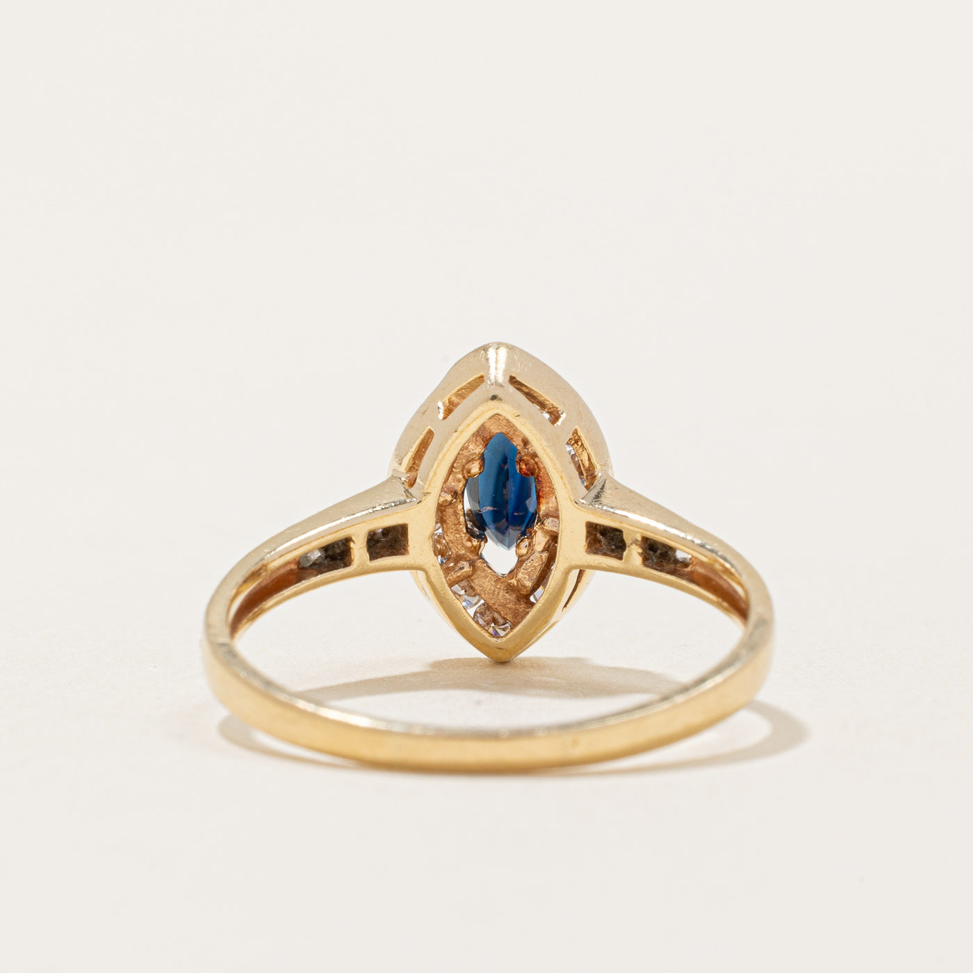 Sapphire & Diamond Cocktail Ring | 0.25ct, 0.33ctw | SZ 8.75 |