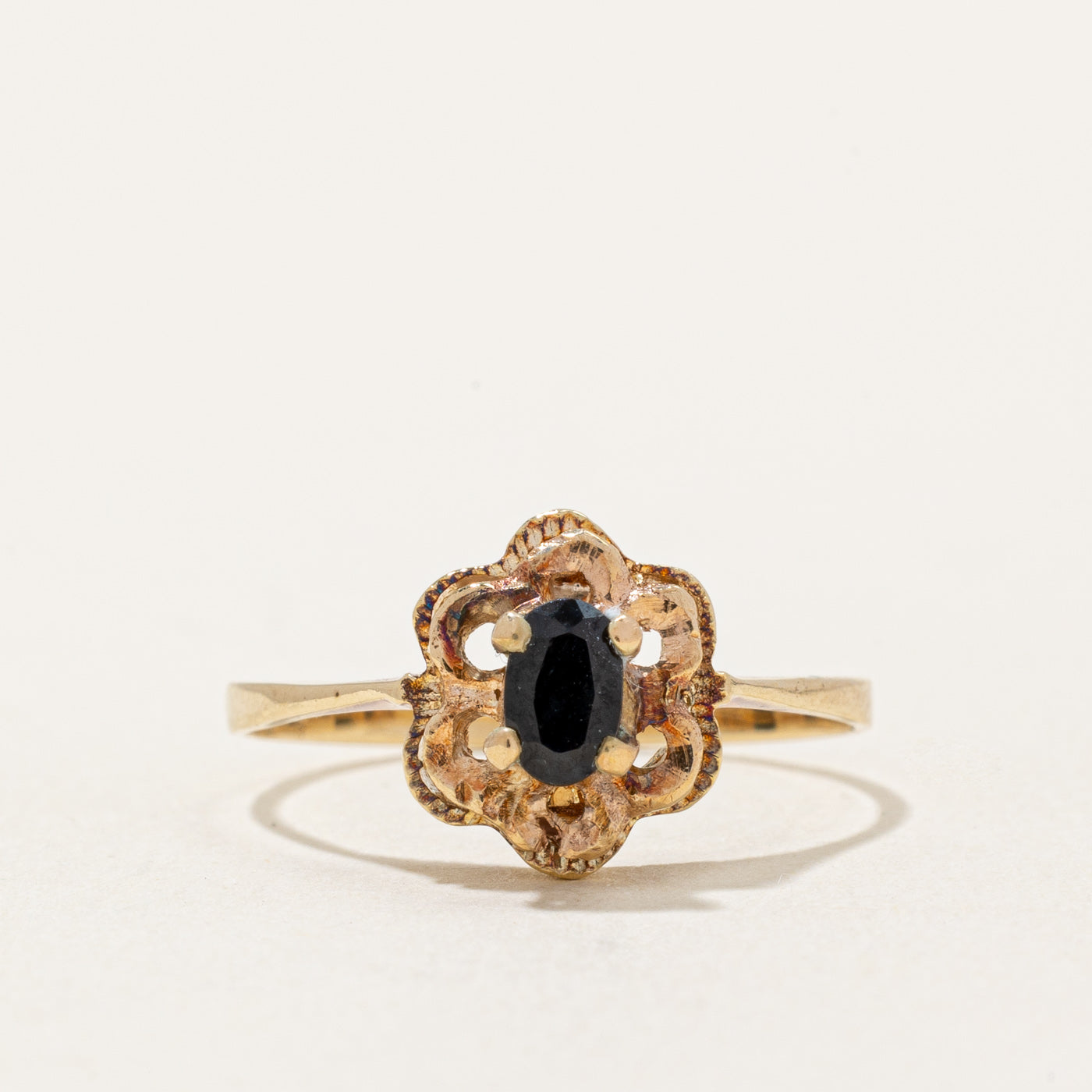 Black Sapphire Ring | 0.26ct | SZ 6.5 |