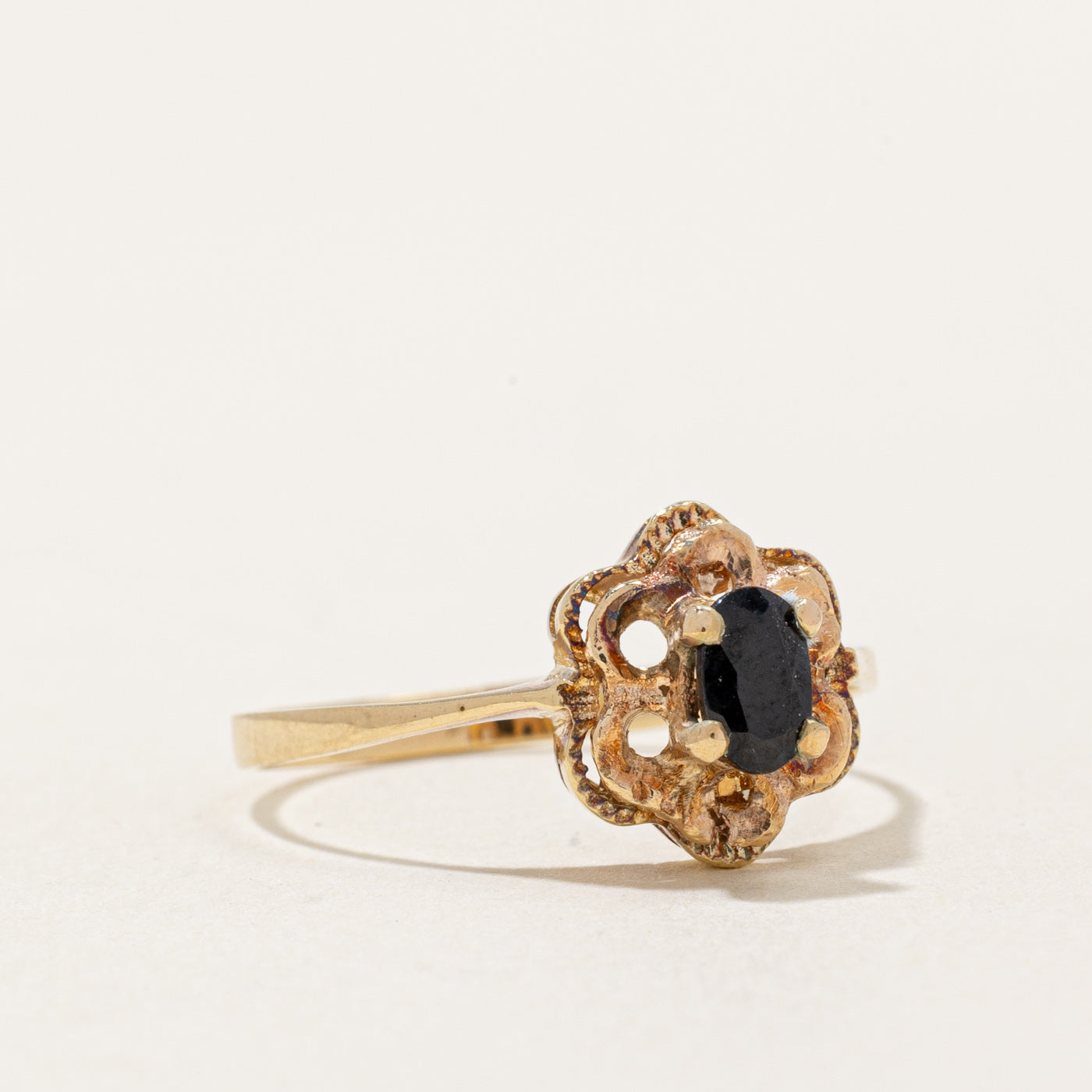 Black Sapphire Ring | 0.26ct | SZ 6.5 |