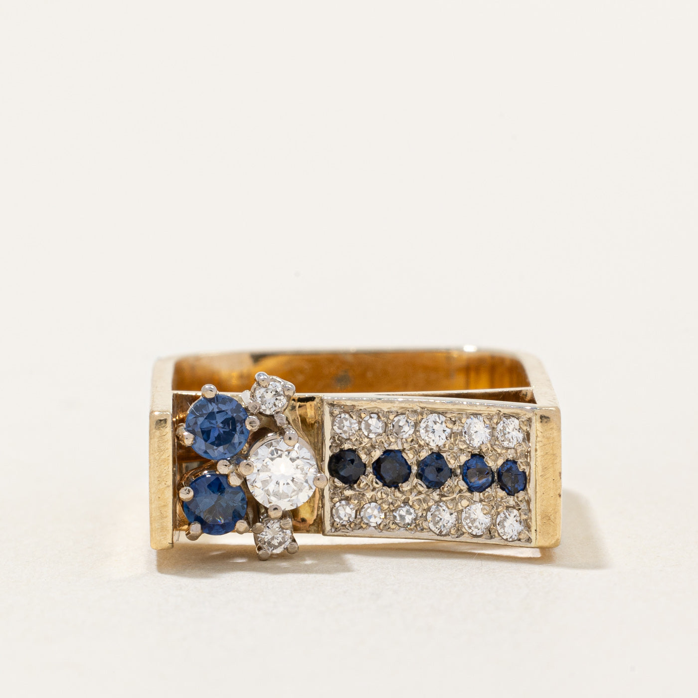 Sapphire & Diamond Cocktail Ring | 0.42ctw, 0.36ctw | SZ 6.75 |