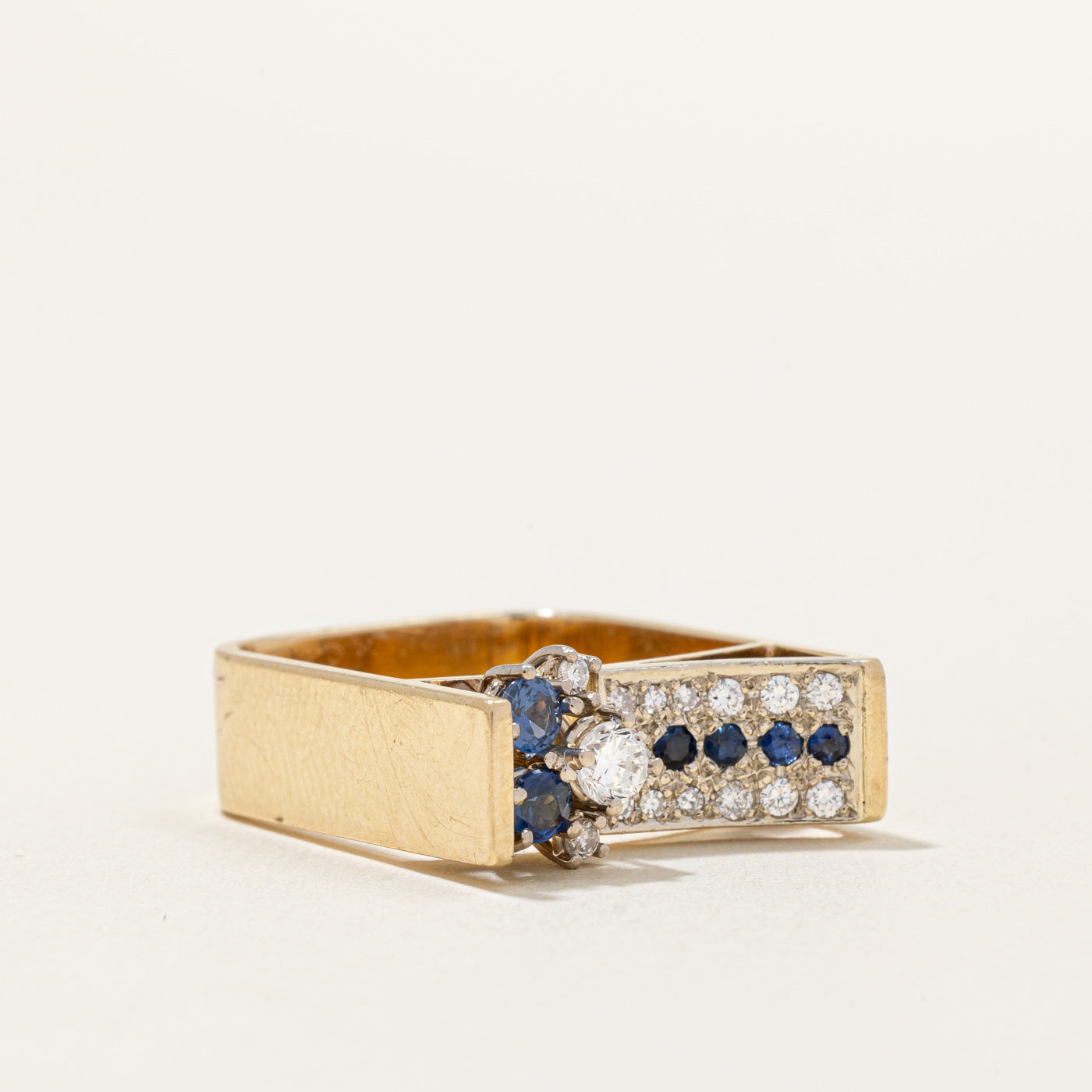 Sapphire & Diamond Cocktail Ring | 0.42ctw, 0.36ctw | SZ 6.75 |