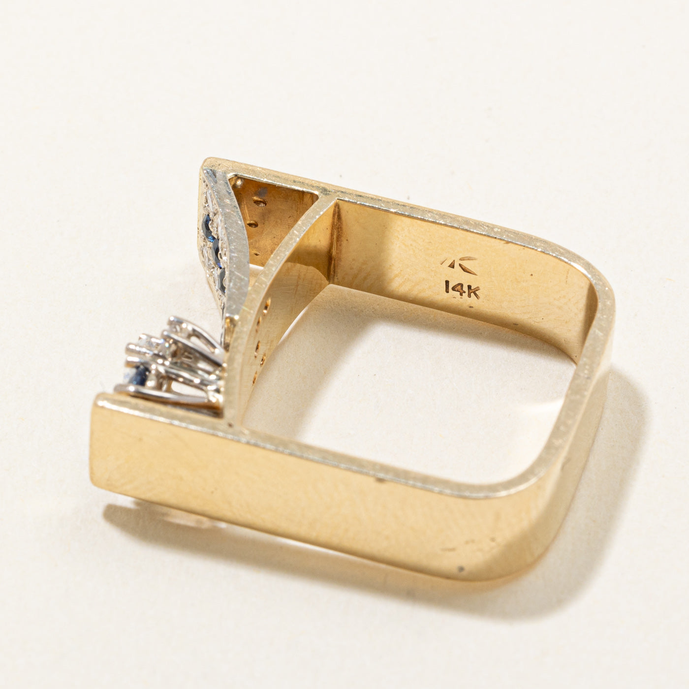 Sapphire & Diamond Cocktail Ring | 0.42ctw, 0.36ctw | SZ 6.75 |