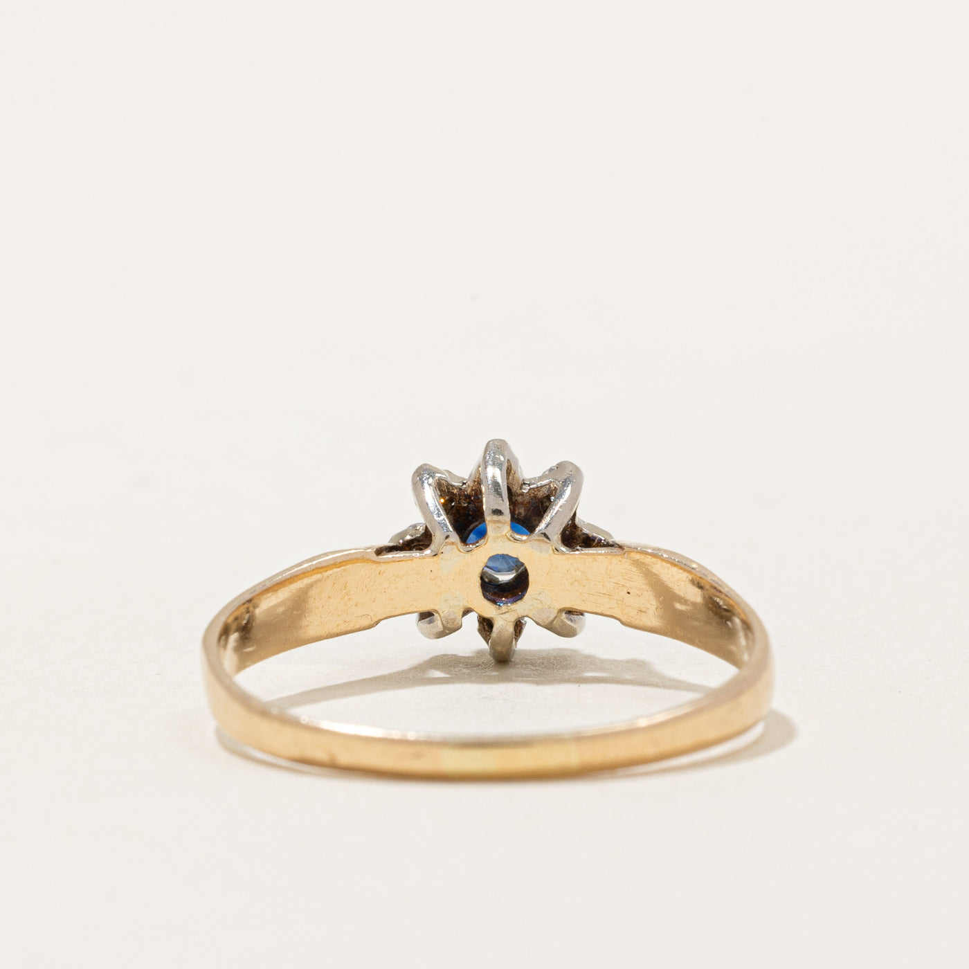 Sapphire & Diamond Halo Ring | 0.16ct, 0.12ctw | SZ 8.25 |