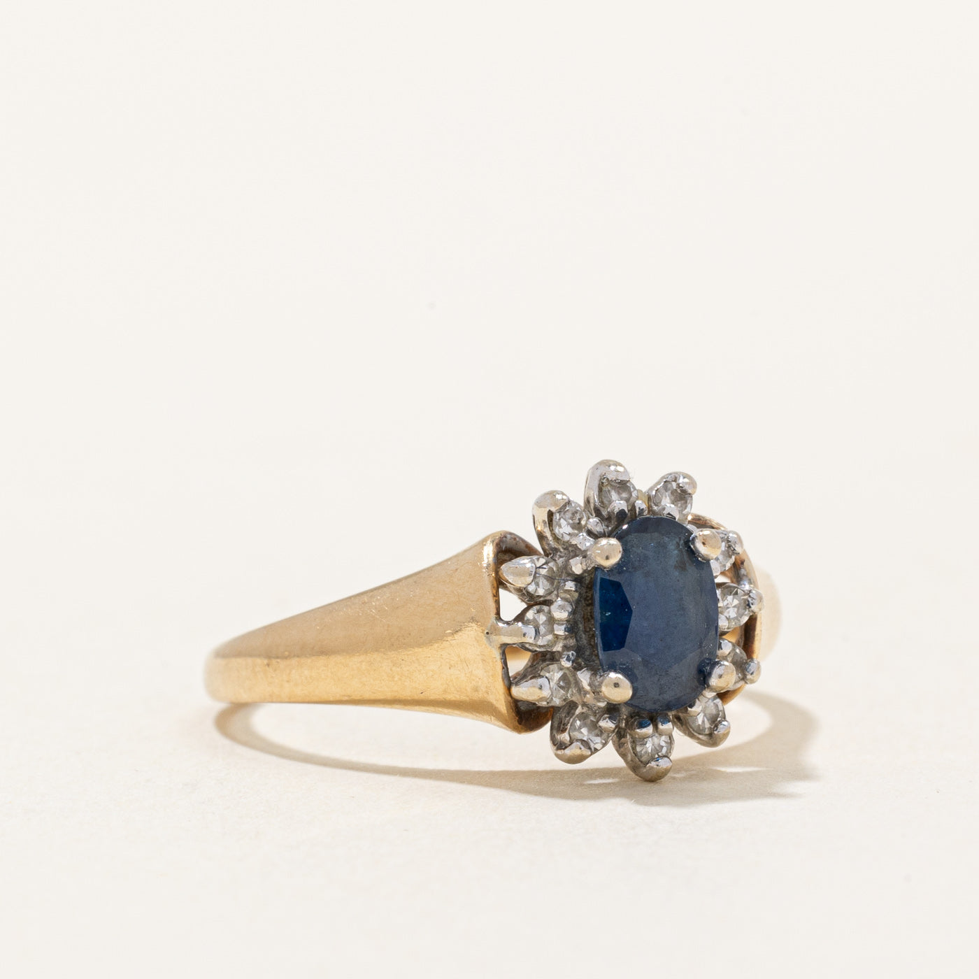 Sapphire & Diamond Cocktail Ring | 0.60ct, 0.12ctw | SZ 6 |