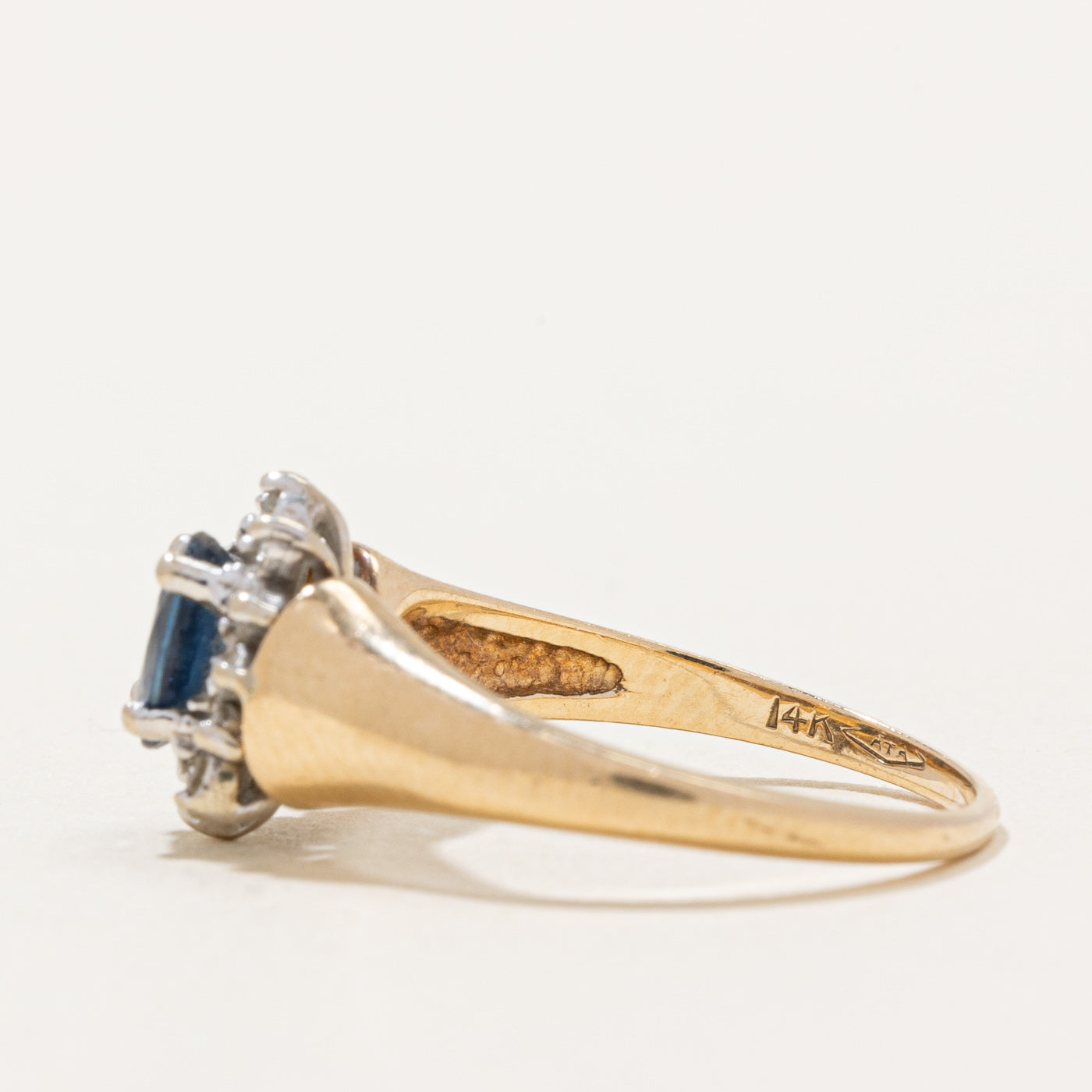 Sapphire & Diamond Cocktail Ring | 0.60ct, 0.12ctw | SZ 6 |