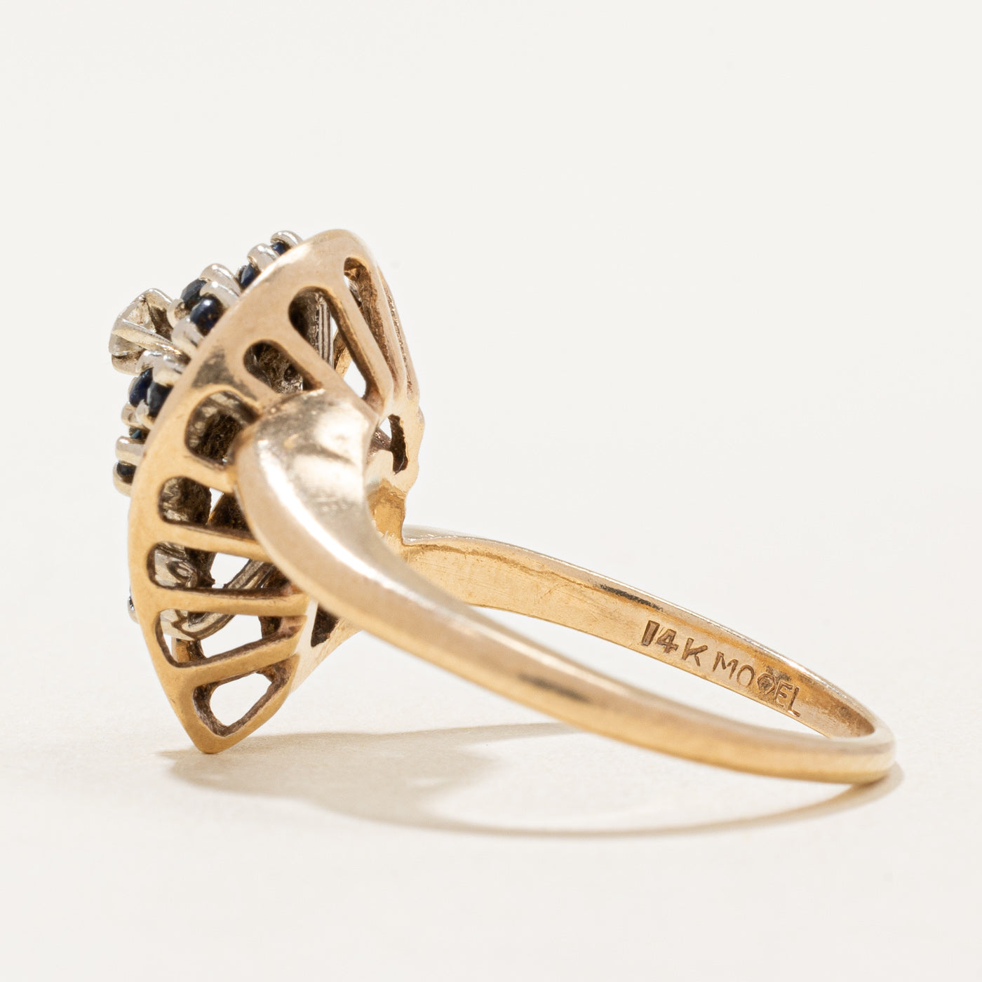 Sapphire & Diamond Cocktail Ring | 0.44ctw, 0.04ctw | SZ 7.5 |