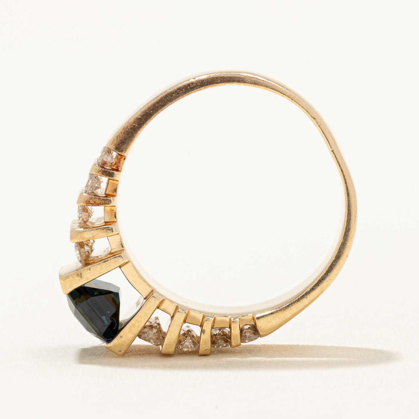 Sapphire & Diamond Cocktail Ring | 1.25ct, 0.72ctw | SZ 7.75 |