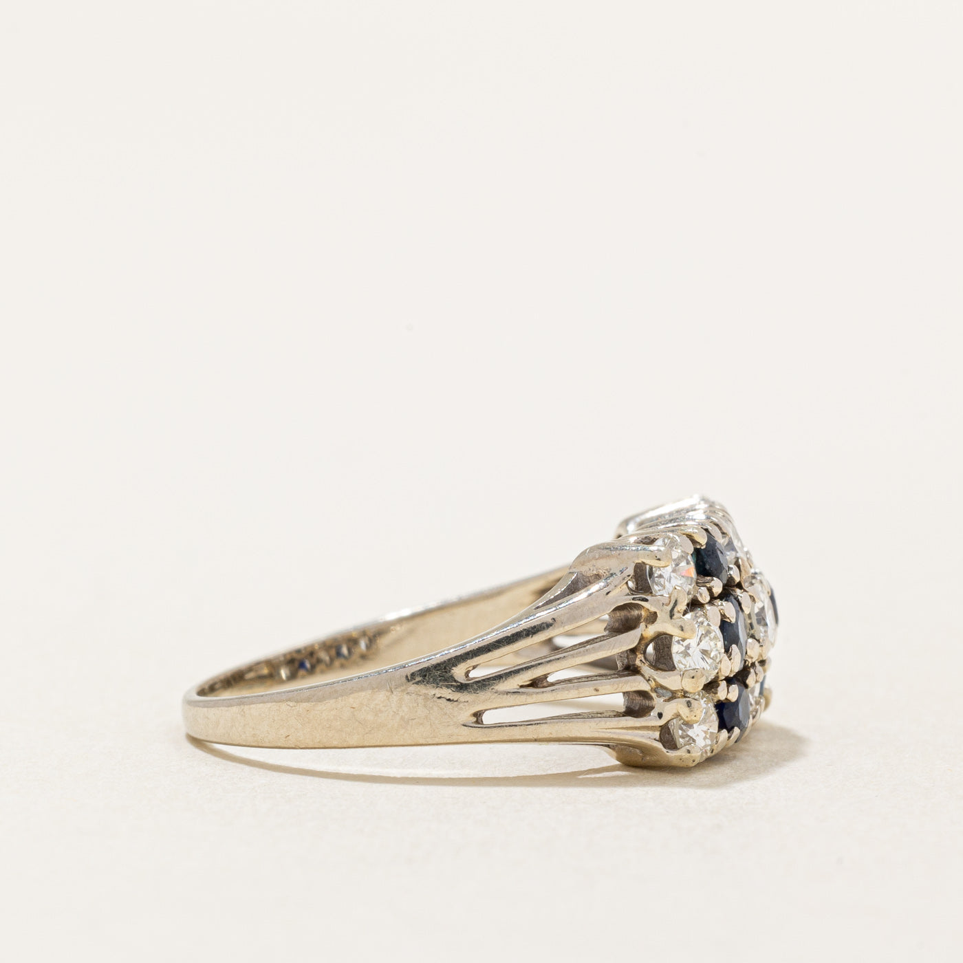 Diamond & Sapphire Ring | 0.54ctw, 0.50ctw | SZ 6.25 |