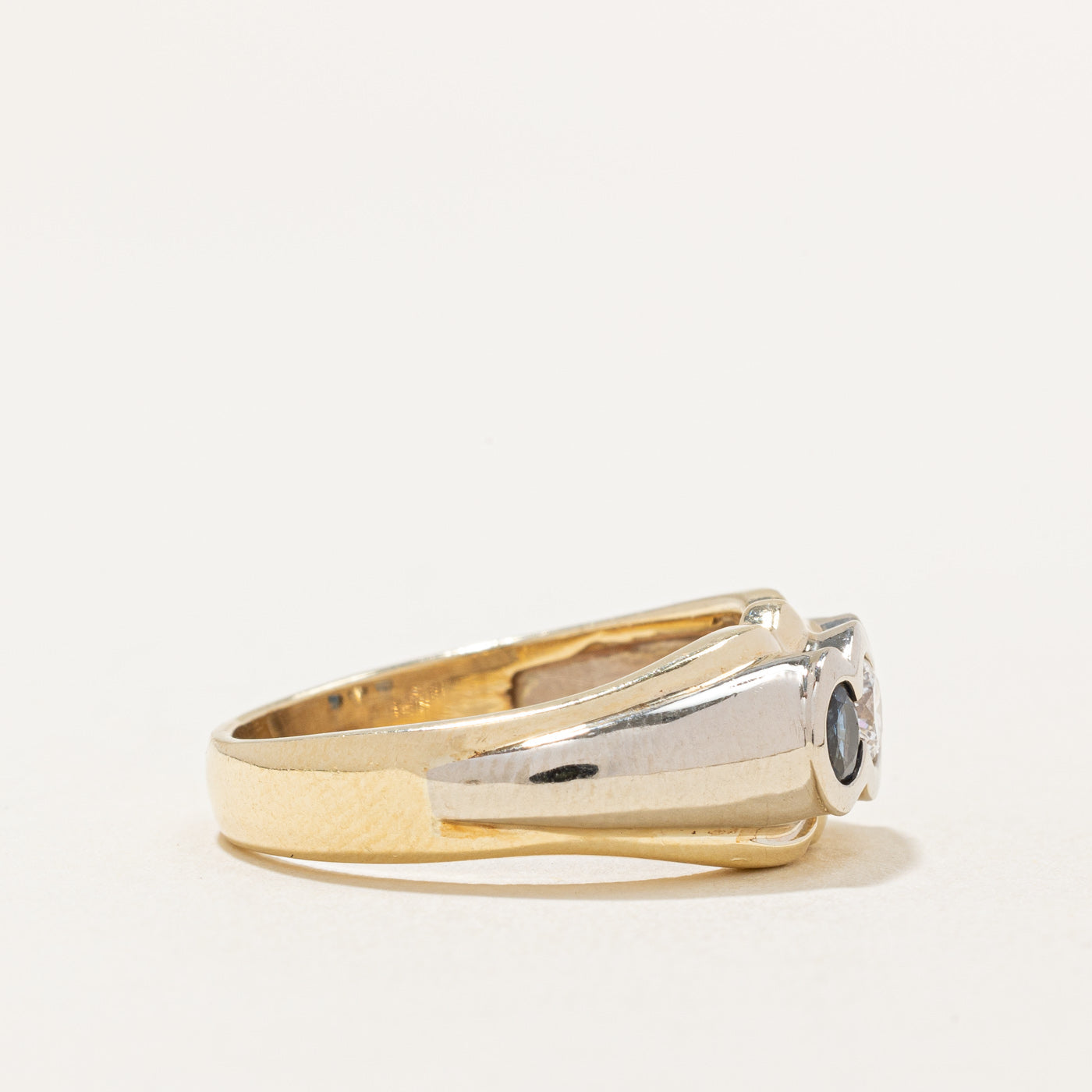 Sapphire & Diamond Ring | 0.56ctw, 0.24ct | SZ 7 |