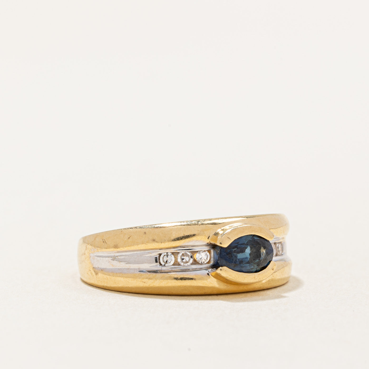 Sapphire & Diamond Ring | 0.50ct, 0.06ctw | SZ 6 |