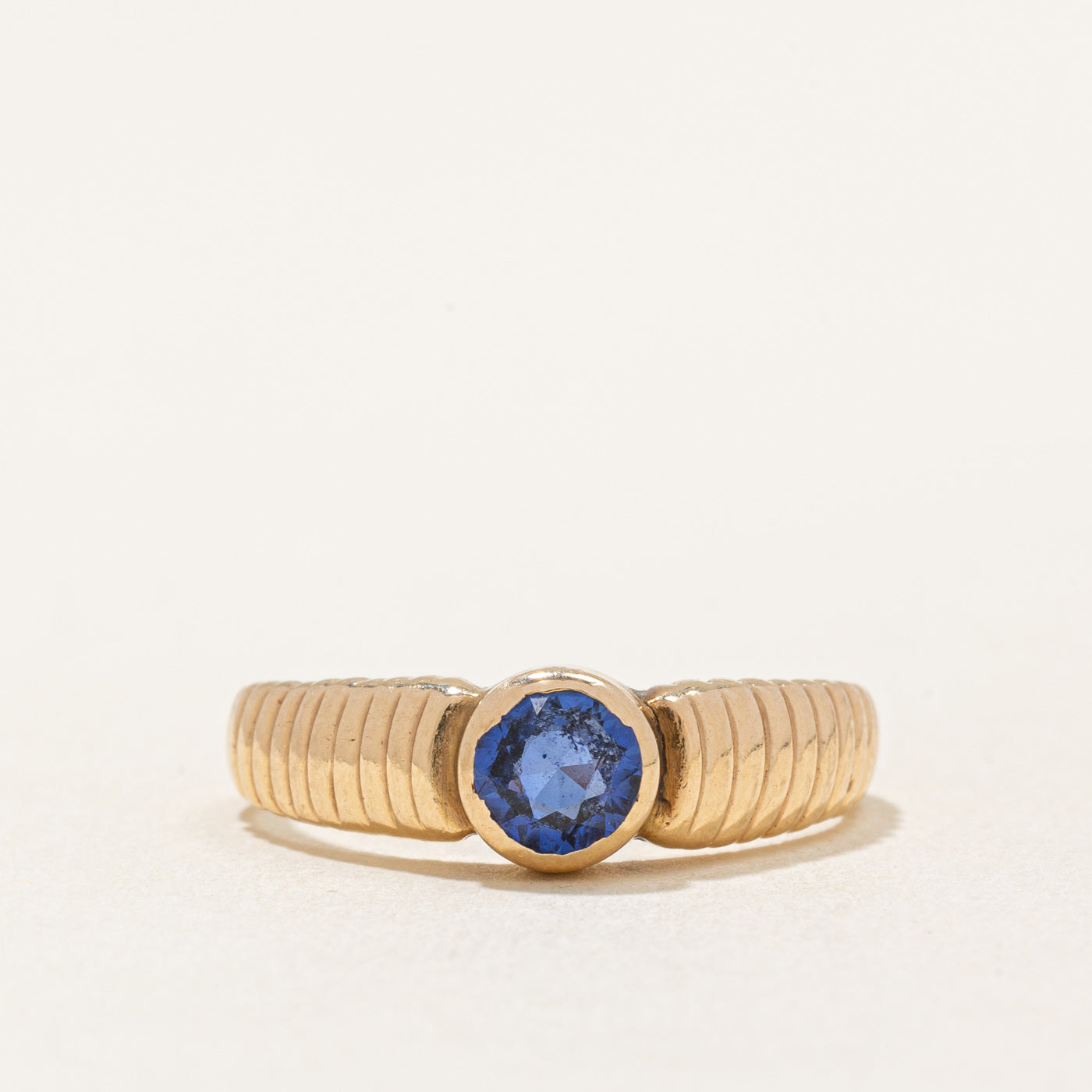 Synthetic Sapphire Ring | 0.75ct | SZ 5.25 |