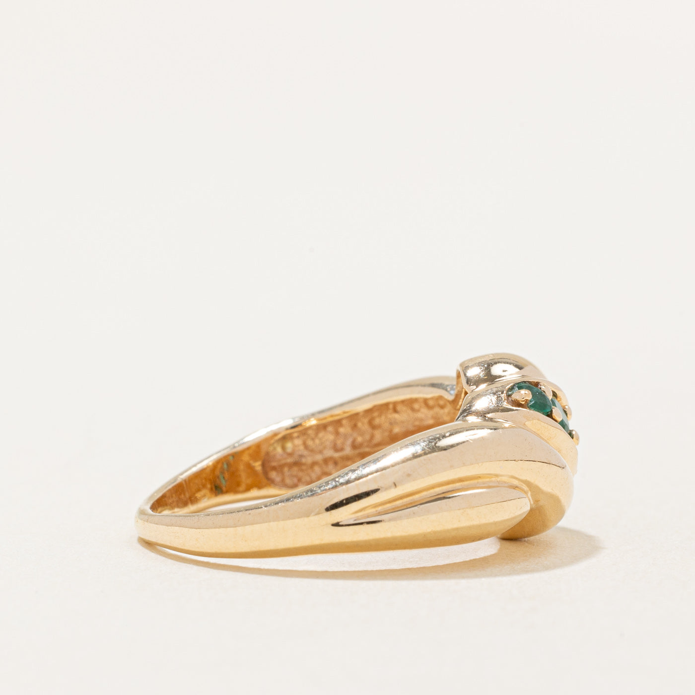 Emerald Waterfall Ring | 0.22ctw | SZ 6.75 |