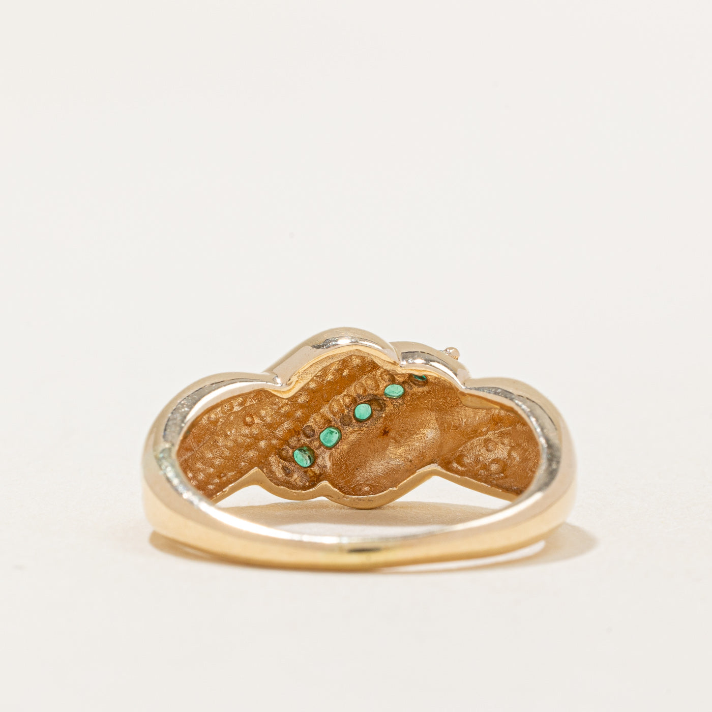 Emerald Waterfall Ring | 0.22ctw | SZ 6.75 |