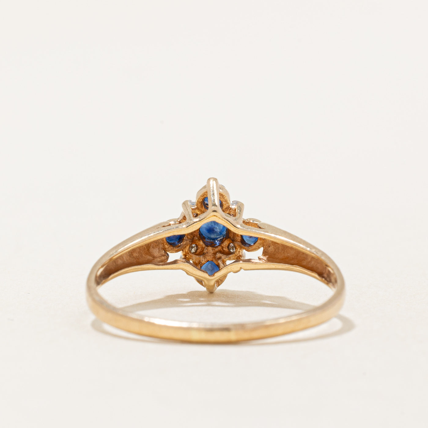 Sapphire & Diamond Ring | 0.28ctw, 0.02ctw | SZ 8.75 |