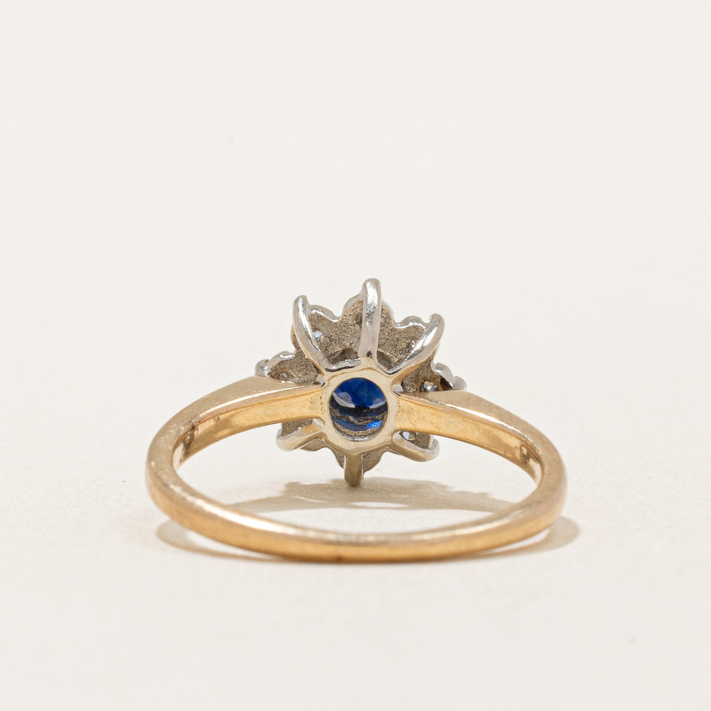 Sapphire & Diamond Halo Ring | 0.38ct, 0.06ctw | SZ 3 |