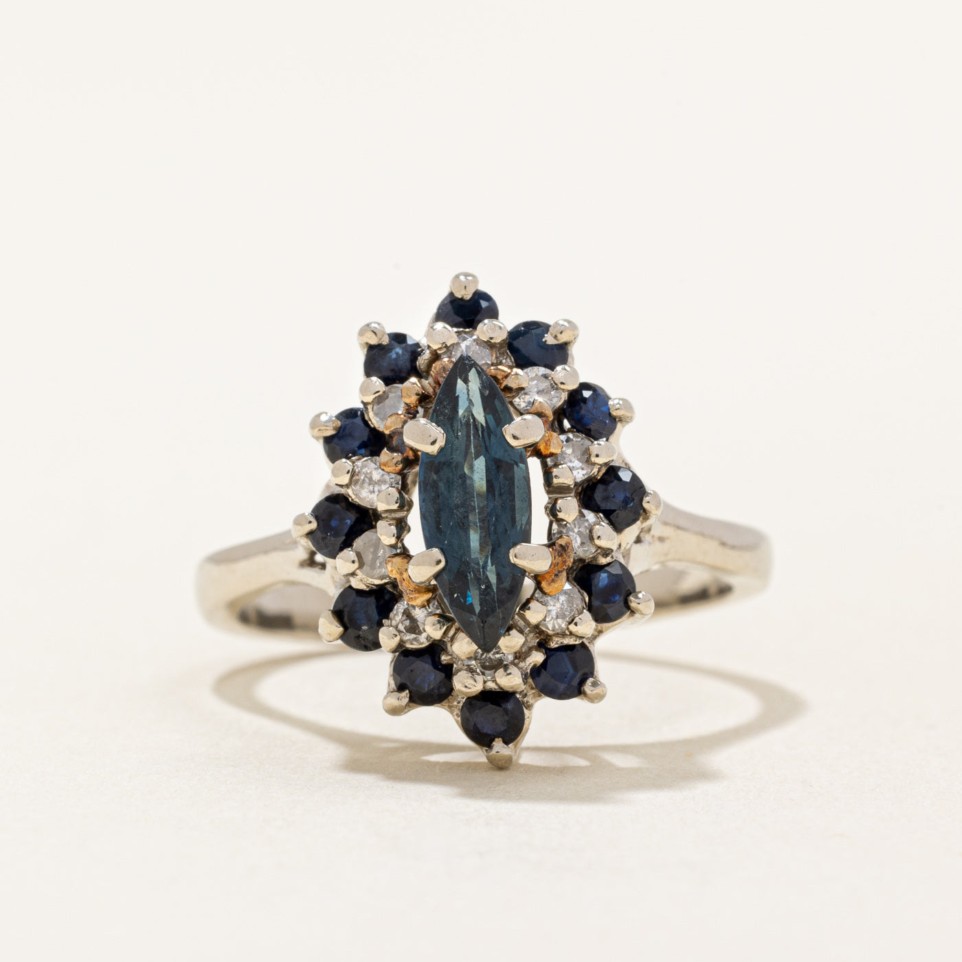 Sapphire & Diamond Cocktail Ring | 1.50ctw, 0.22ctw | SZ 8 |