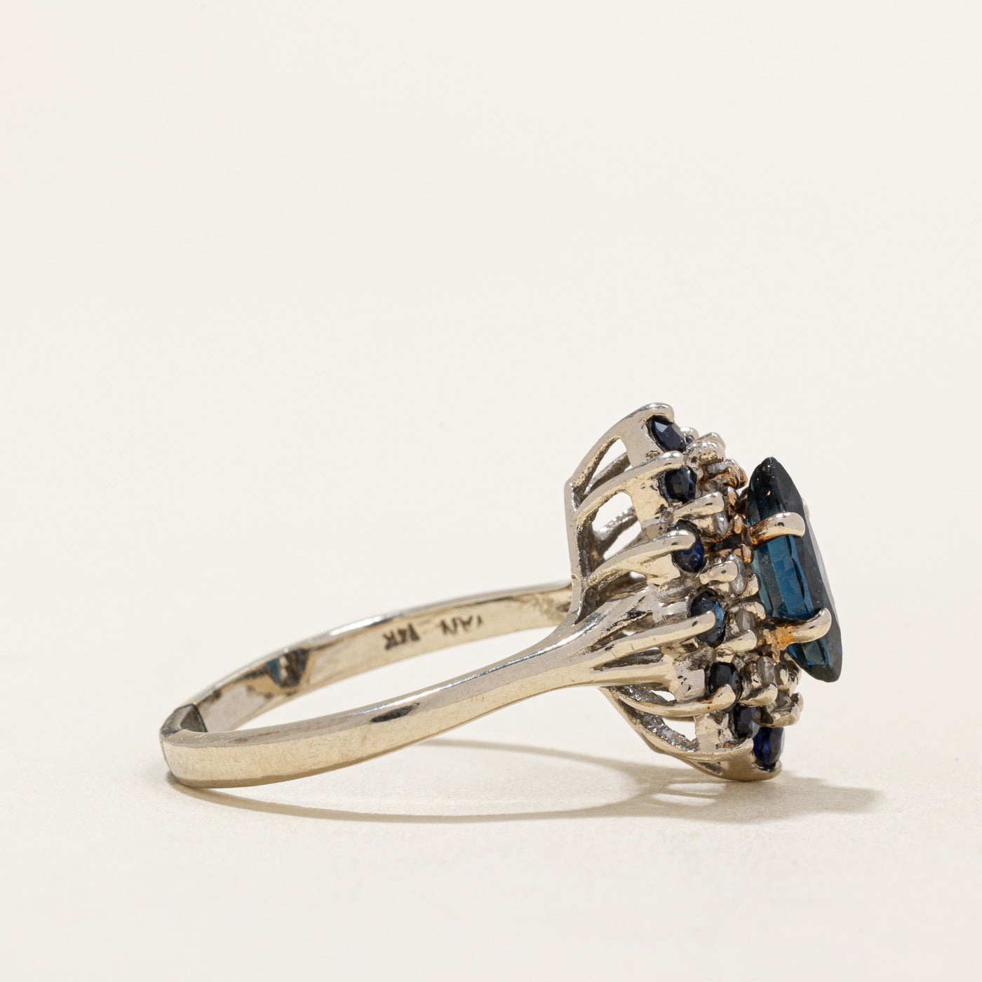 Sapphire & Diamond Cocktail Ring | 1.50ctw, 0.22ctw | SZ 8 |
