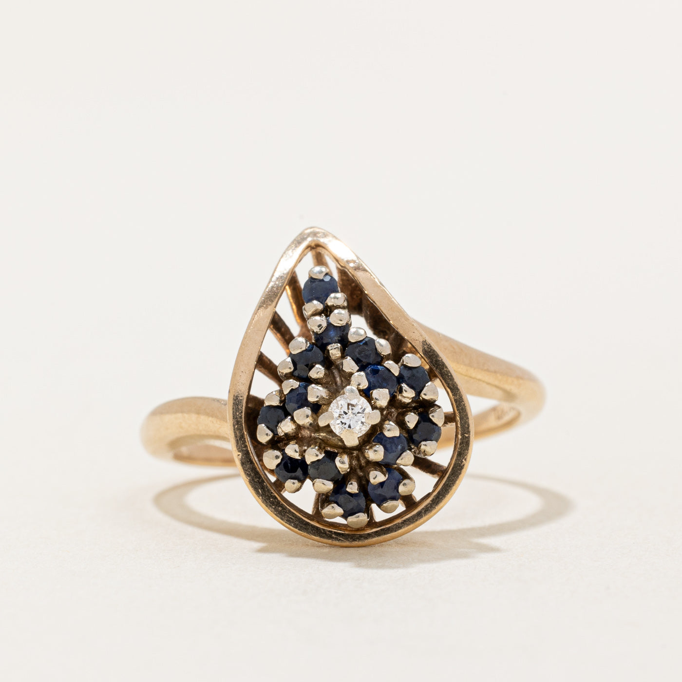 Sapphire & Diamond Cocktail Ring | 0.44ctw, 0.04ctw | SZ 7.5 |