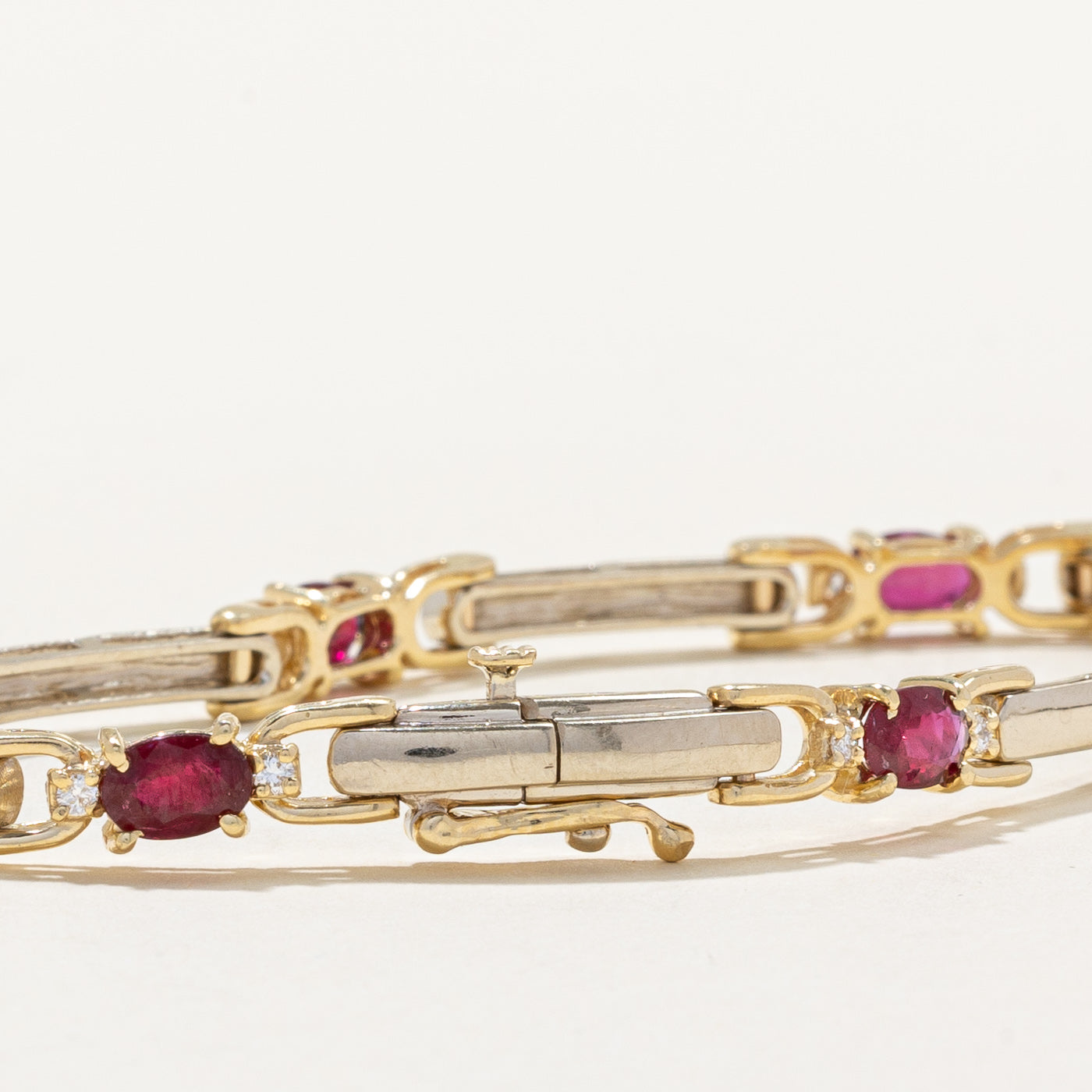Ruby & Diamond Bracelet | 3.00ctw, 0.24ctw | 7" |