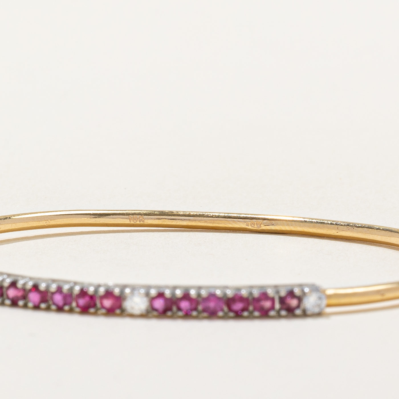 Ruby & Diamond Bracelet | 0.55ctw, 0.12ctw | 6" |