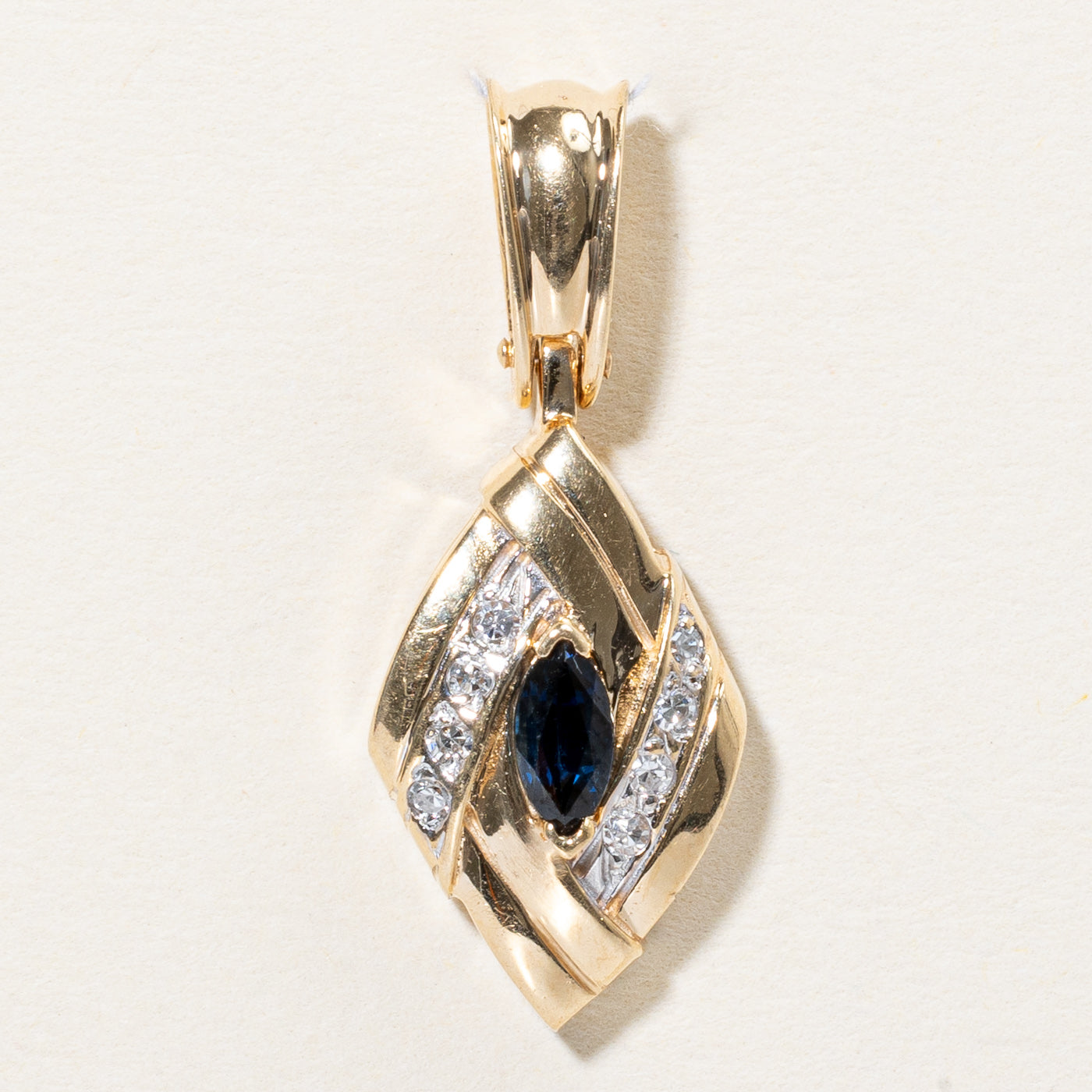 Sapphire & Diamond Pendant | 0.24ct, 0.08ctw |