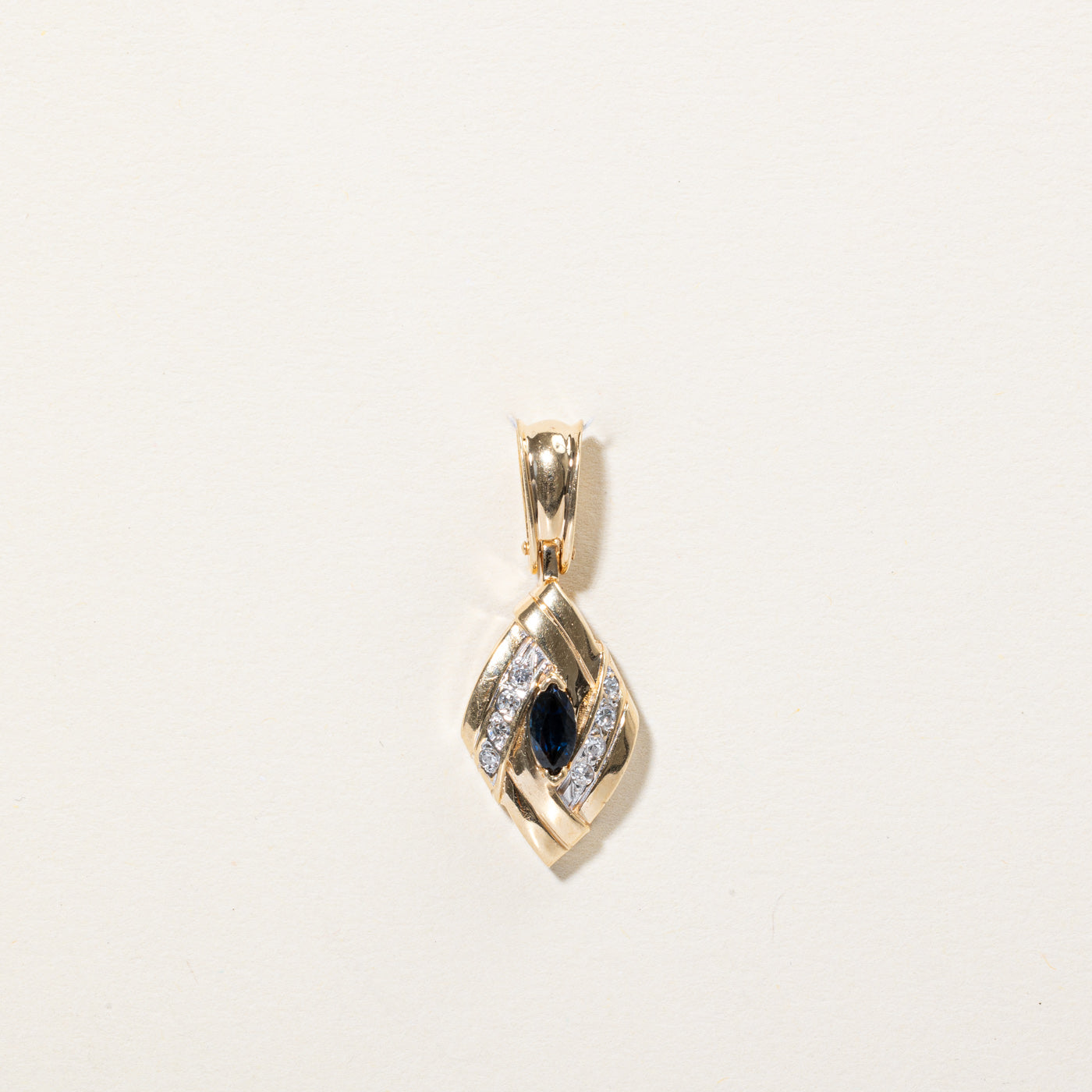 Sapphire & Diamond Pendant | 0.24ct, 0.08ctw |