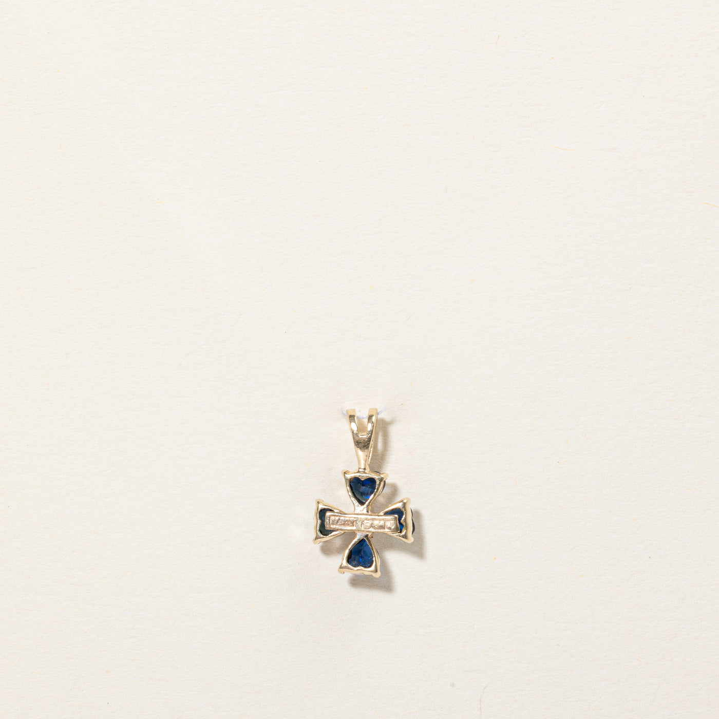 Sapphire Heart & Diamond Charm | 0.50ctw, 0.01ct |