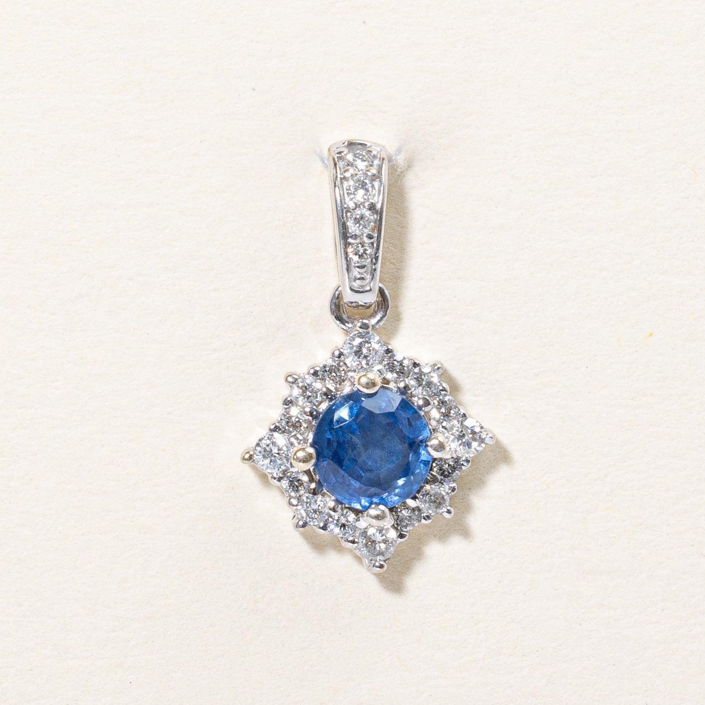 Sapphire & Diamond Pendant | 0.54ct, 0.24ctw |