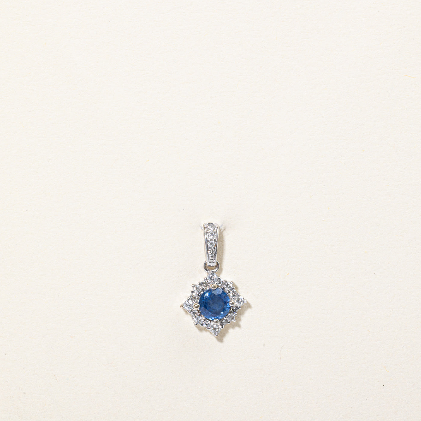 Sapphire & Diamond Pendant | 0.54ct, 0.24ctw |