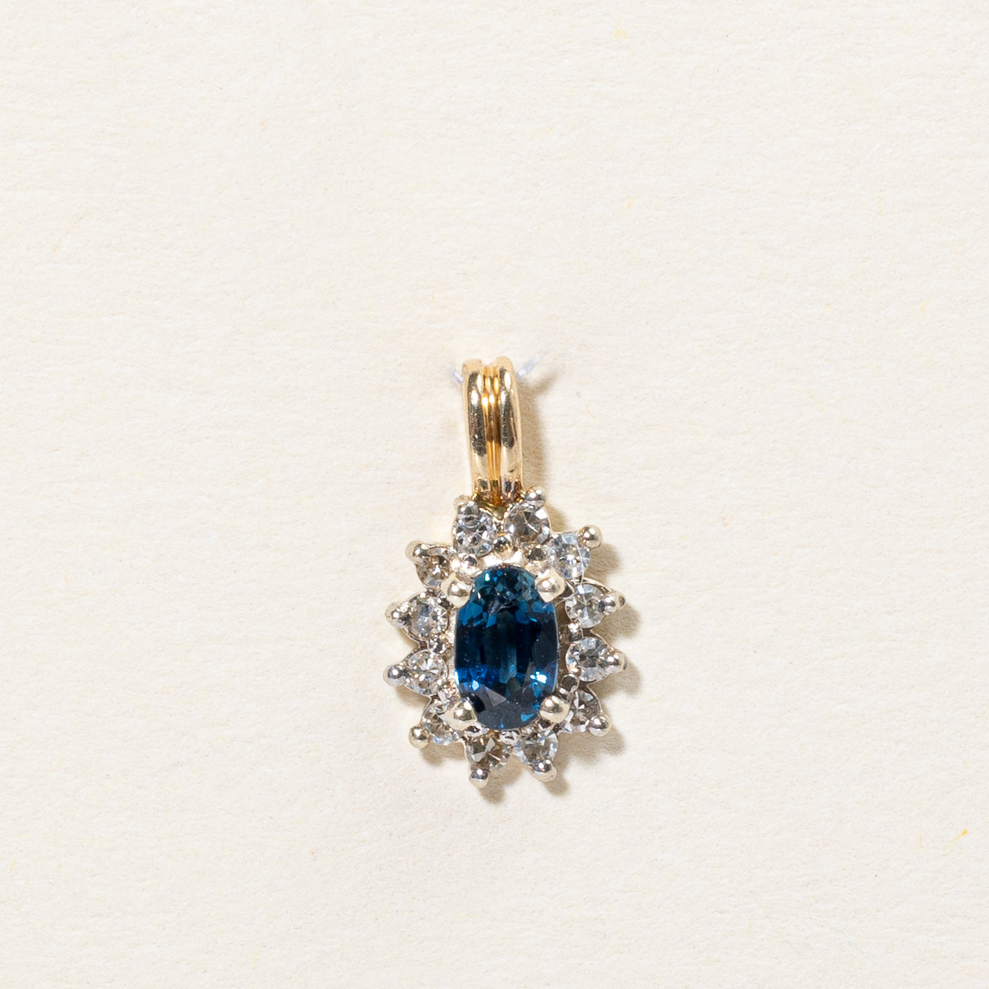 Sapphire & Diamond Pendant | 0.30ct, 0.12ctw |