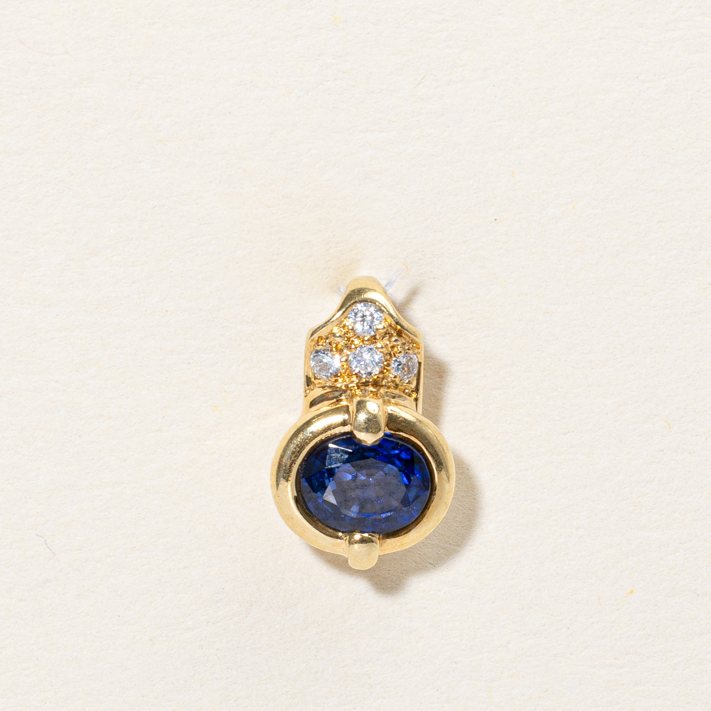 Sapphire & Diamond Pendant | 0.50ct, 0.04ctw |