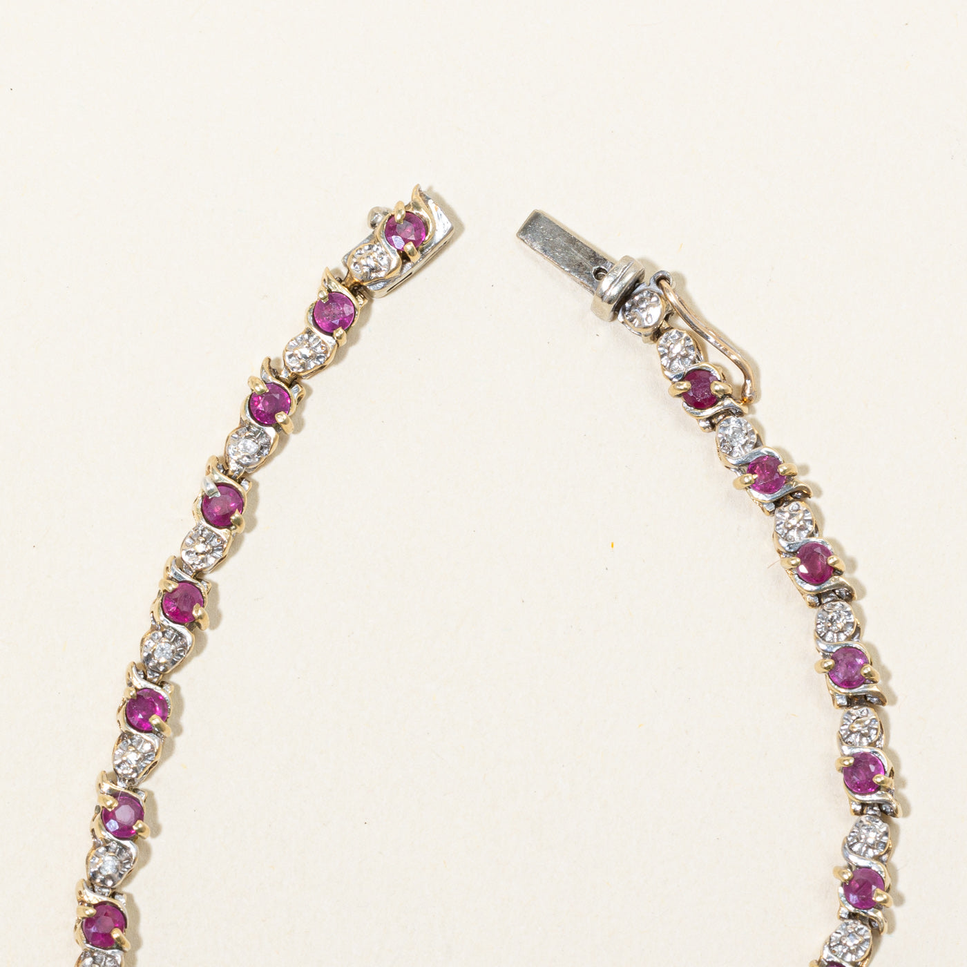 Ruby & Diamond Bracelet | 2.20ctw, 0.11ctw | 7" |