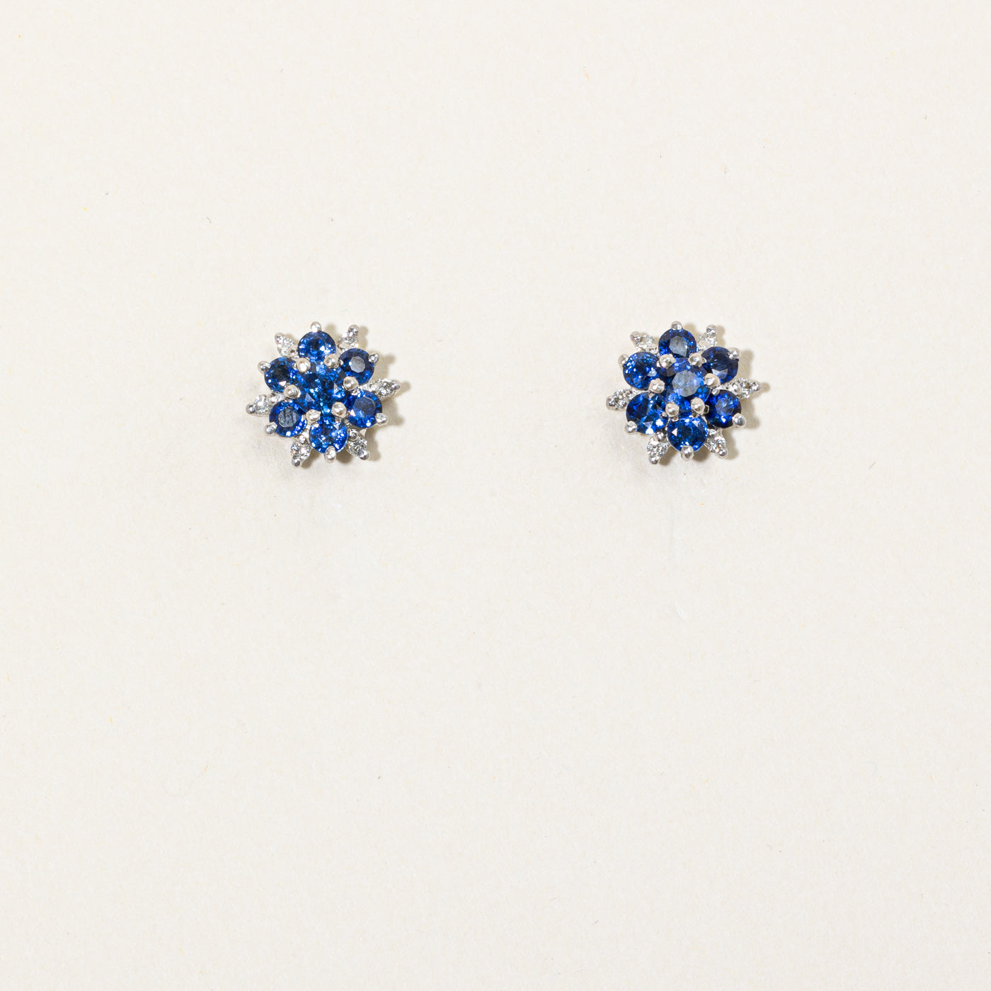 Sapphire & Diamond Earrings | 1.84ctw, 0.12ctw |