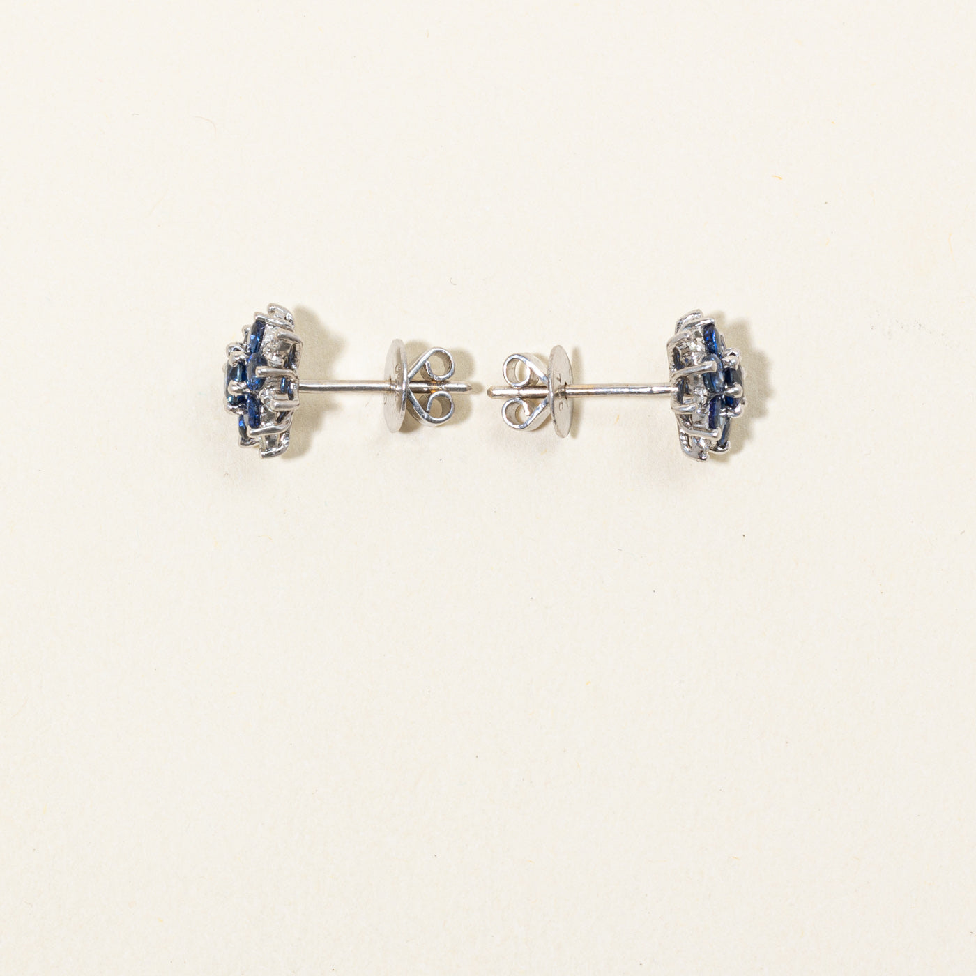 Sapphire & Diamond Earrings | 1.84ctw, 0.12ctw |