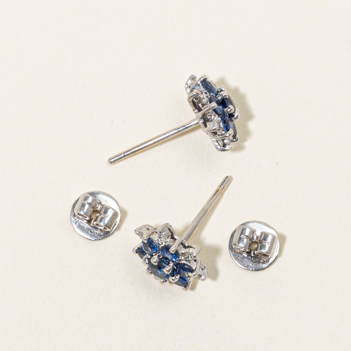 Sapphire & Diamond Earrings | 1.84ctw, 0.12ctw |