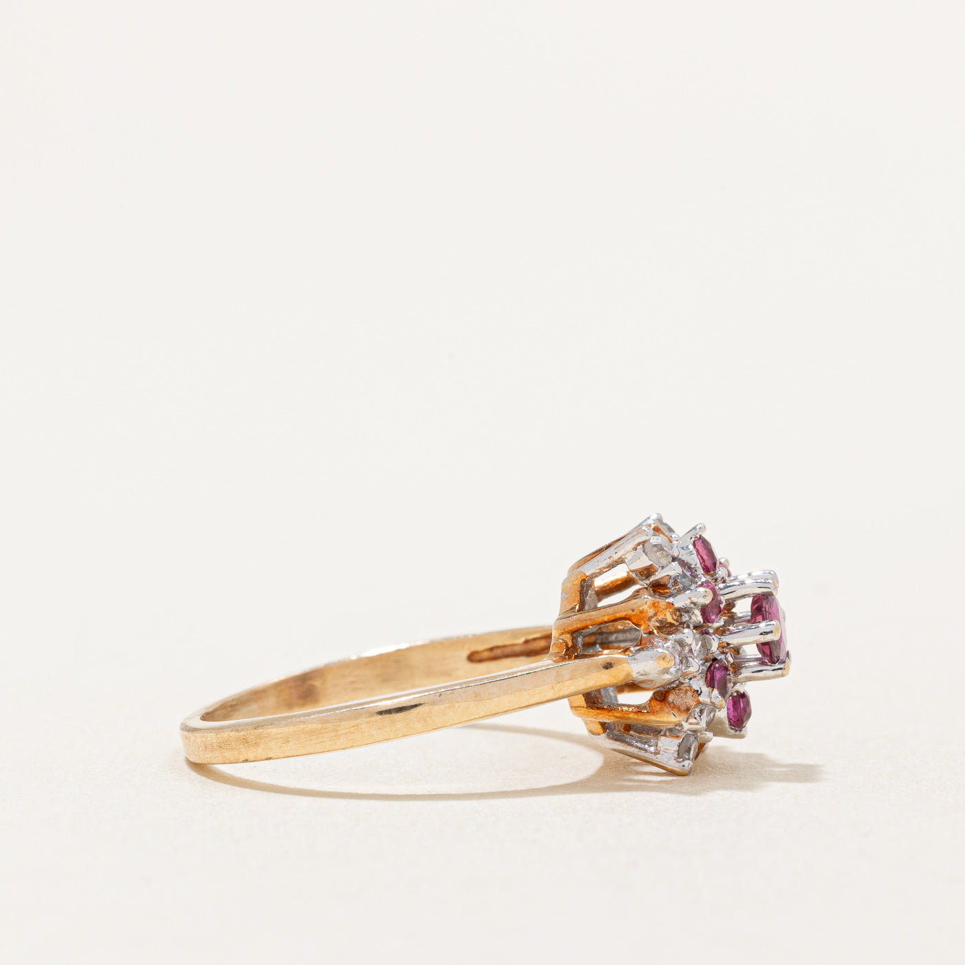 Ruby & Diamond Cocktail Ring | 0.35ctw, 0.15ctw | SZ 4.75 |