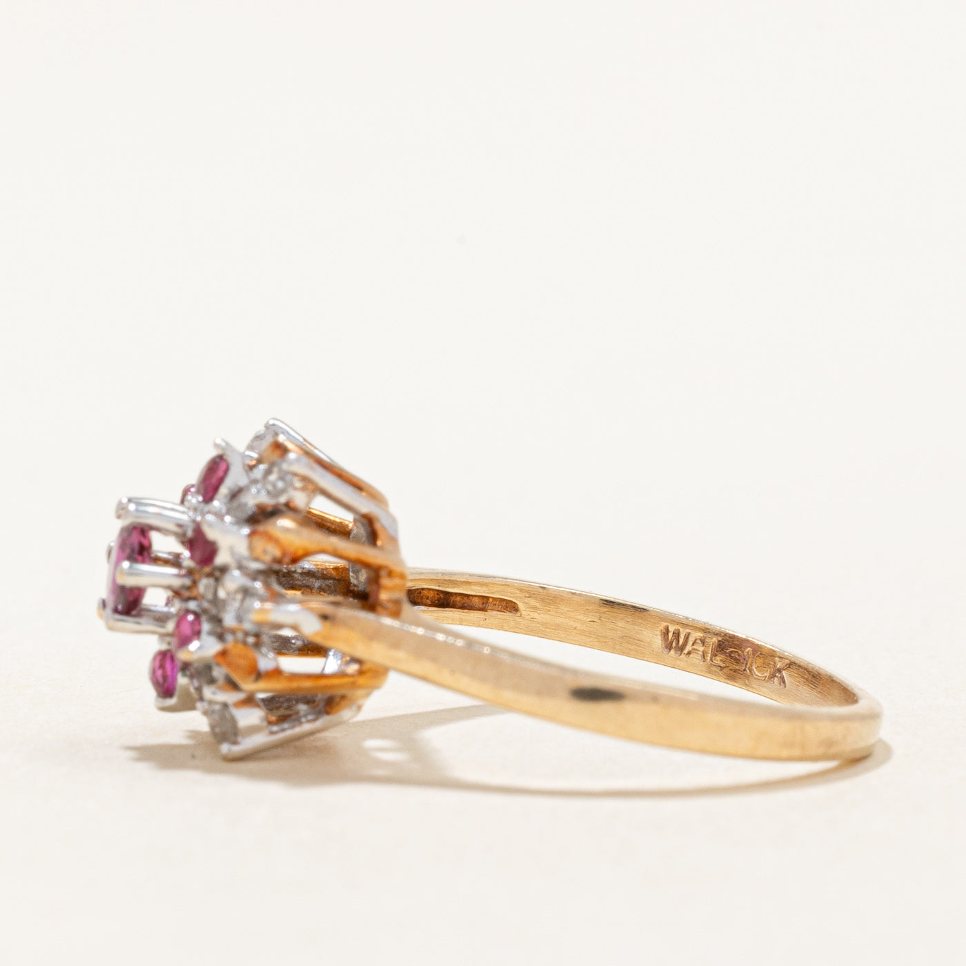 Ruby & Diamond Cocktail Ring | 0.35ctw, 0.15ctw | SZ 4.75 |