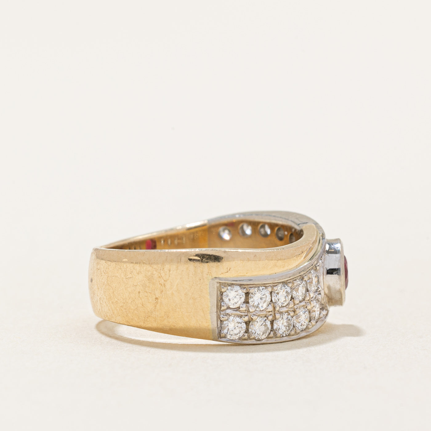 Ruby & Diamond Waterfall Ring | 0.52ct, 0.40ctw | SZ 5 |