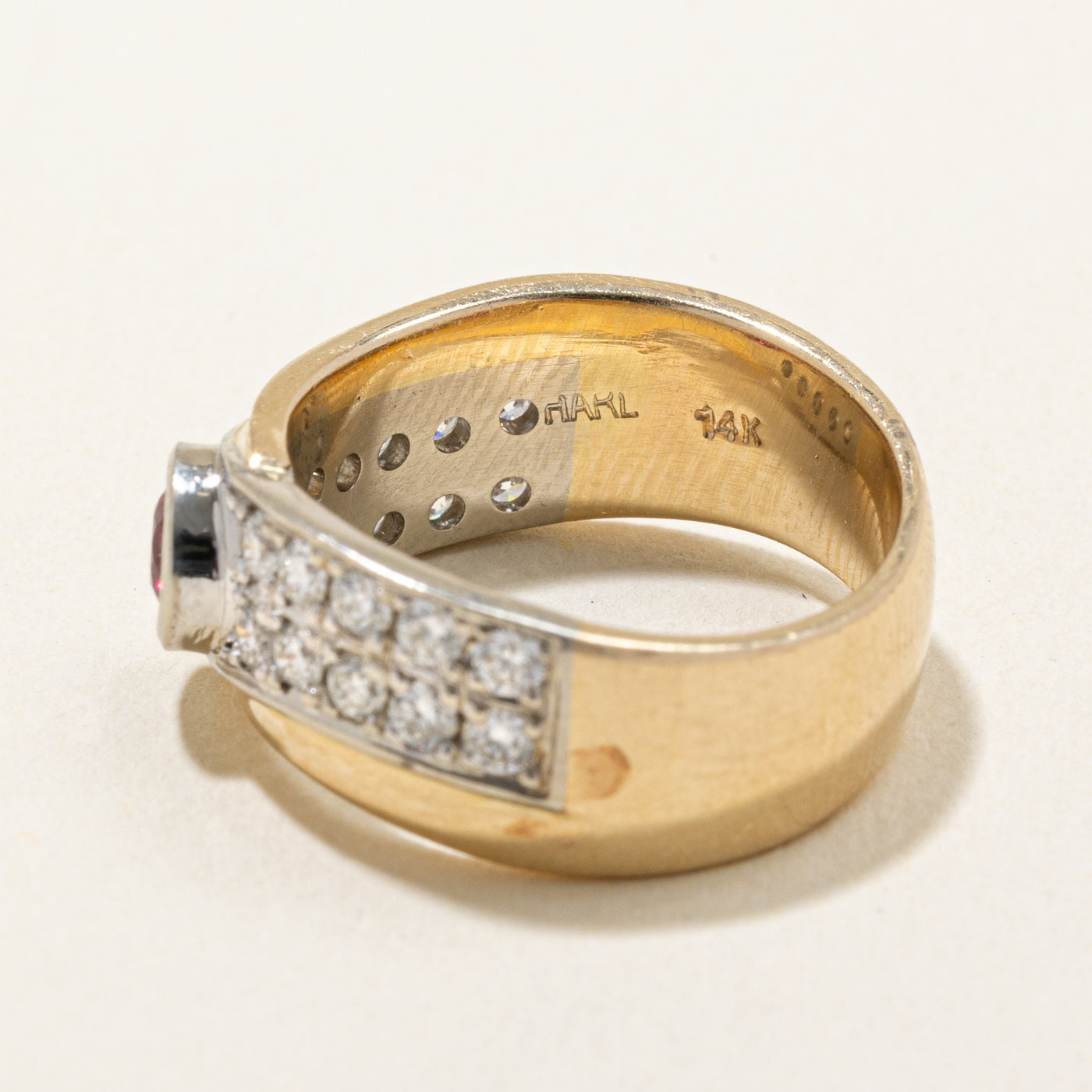 Ruby & Diamond Waterfall Ring | 0.52ct, 0.40ctw | SZ 5 |