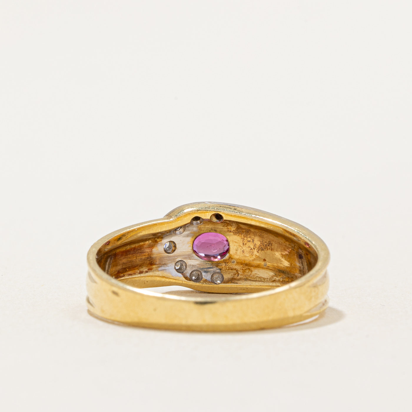 Italian Ruby & Diamond Ring | 0.40ct, 0.04ctw | SZ 7.25 |