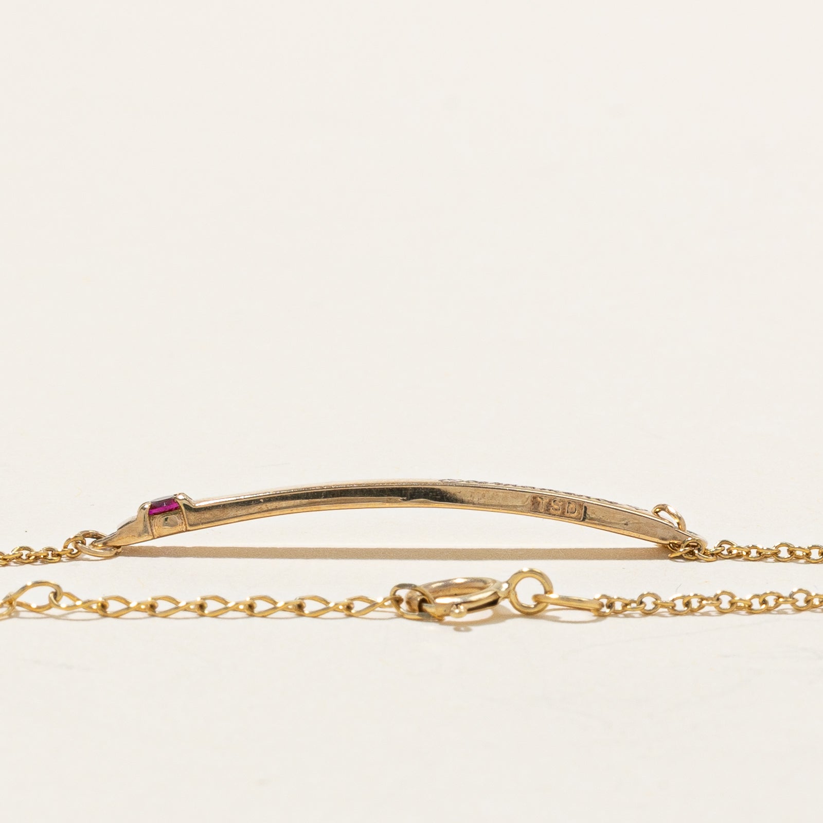 'Eternamente' Synthetic Ruby Bracelet | 0.07ct | 7.5"
