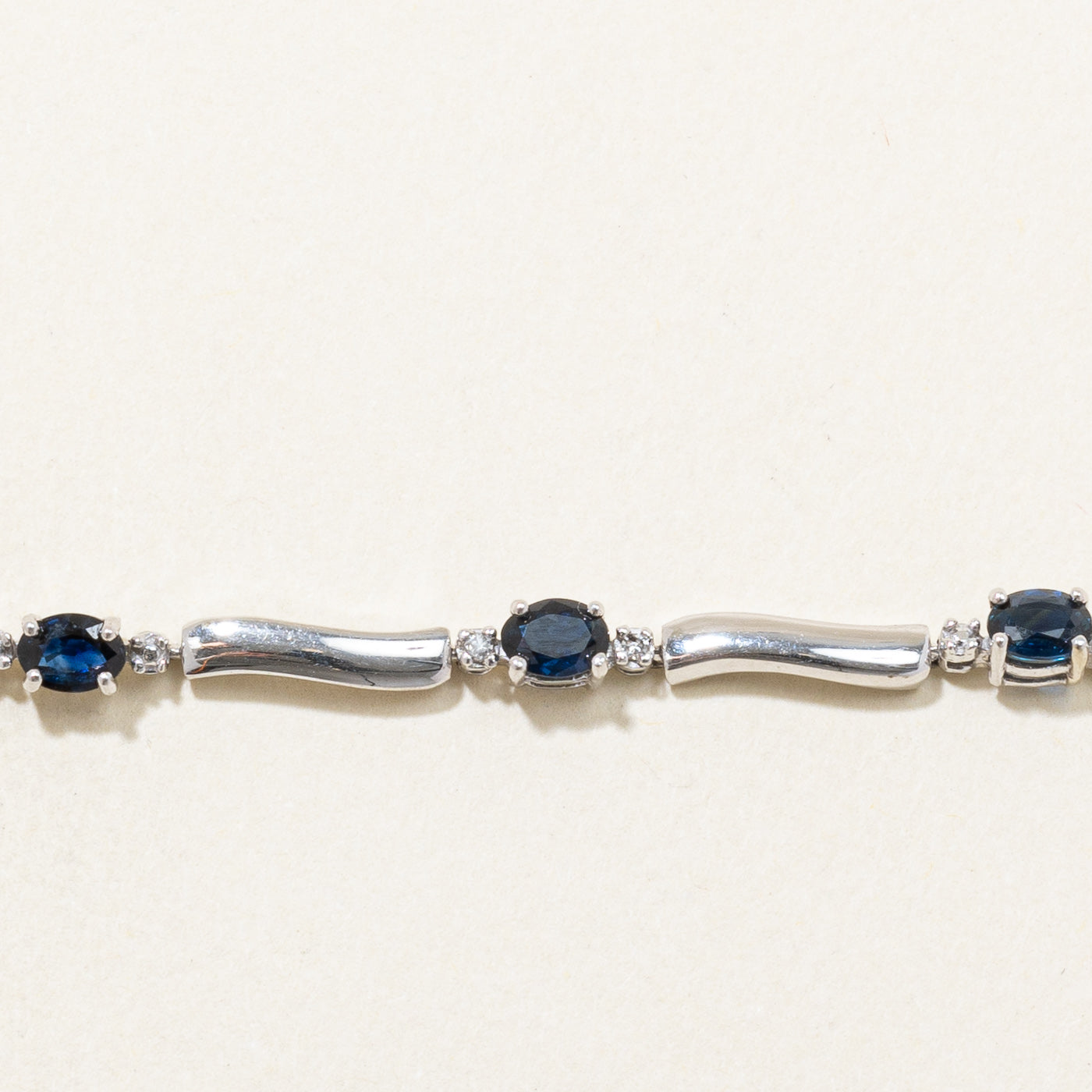 Sapphire & Diamond Bracelet | 1.80ctw, 0.01ctw | 7.25" |