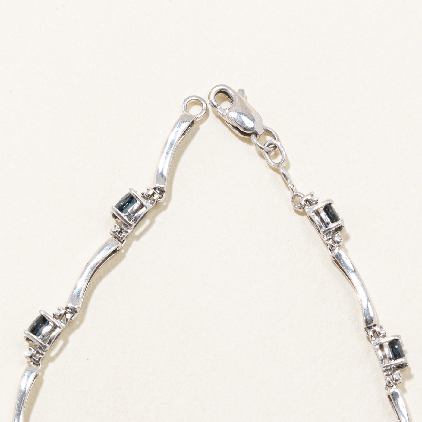 Sapphire & Diamond Bracelet | 1.80ctw, 0.01ctw | 7.25" |