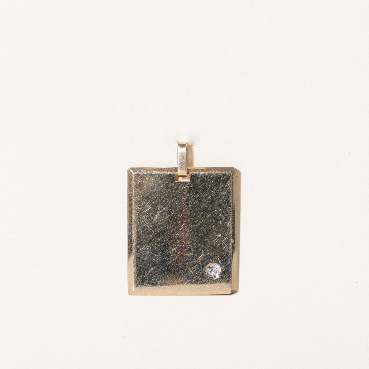 Diamond Tag Pendant | 0.01ct |